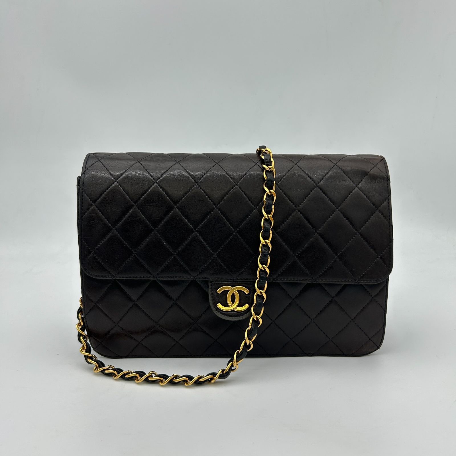 CHANEL(シャネル) プッシュロックマトラッセチェーンショルダーバッグ 