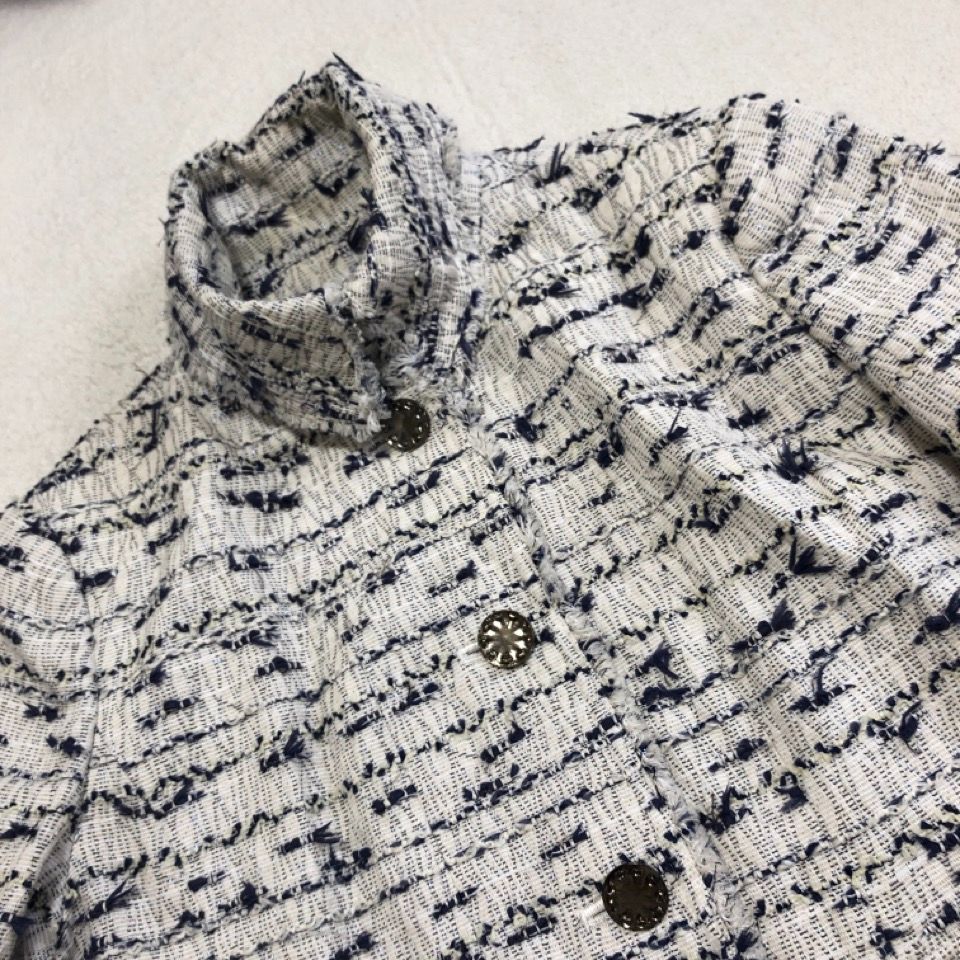 美品 Rene ルネ ツイード セットアップ ジャケット フリンジ 美品 Rene ルネ ツイード セットアップ ジャケット フリンジ