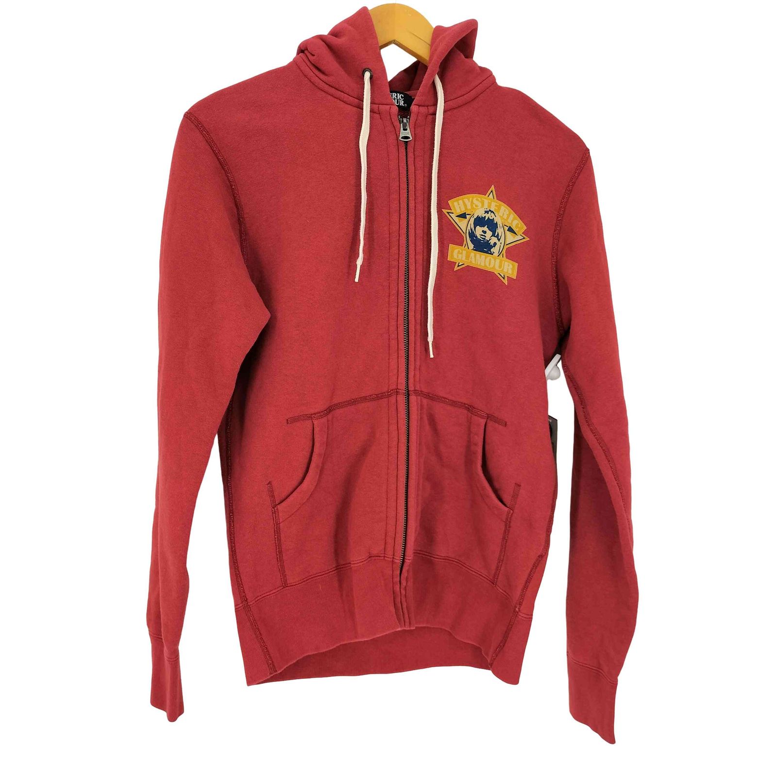 ヒステリックグラマー パーカー ヒスガール 両面プリント フルジップ 黒 М ヒステリックグラマー HYSTERIC GLAMOUR ヒスガールプリント 両面