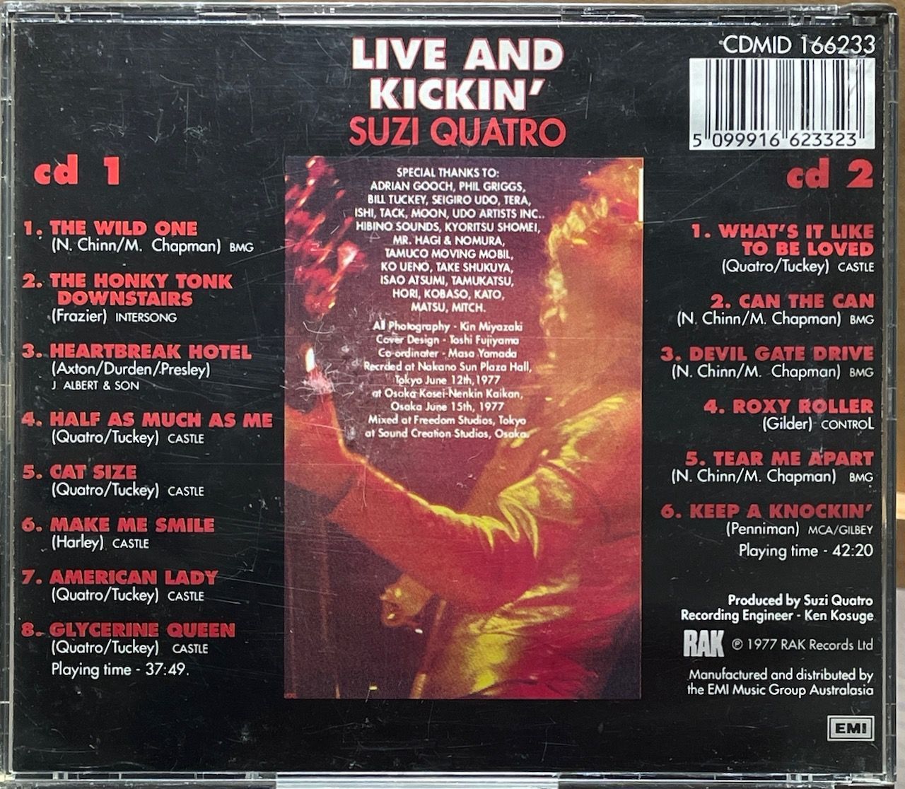 スージー・クアトロ/Suzi Quatro/ライブ！/Live And Kickin
