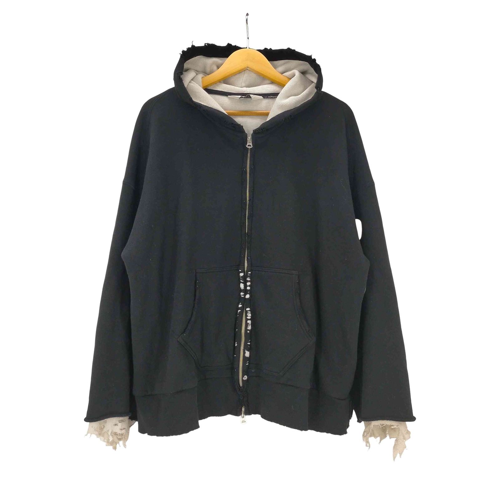 Ancellm zip-up-hoodie 常田大希 アンセルム 23AW 黒 Ancellm zip-up-hoodie 常田大希 アンセルム 23AW 黒 【公式通販】