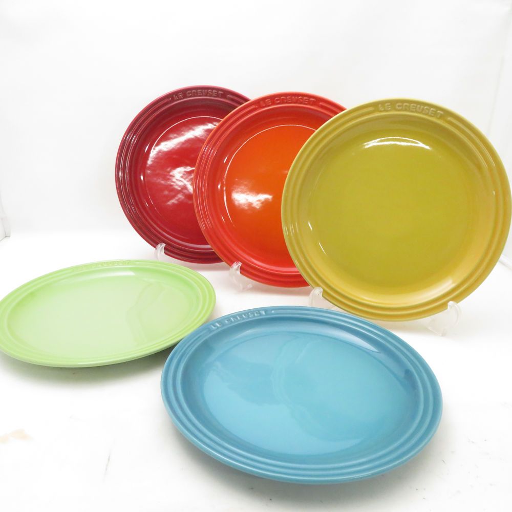 未使用 Le Creuset ルクルーゼ ラウンドプレート 5枚 セット 23cm