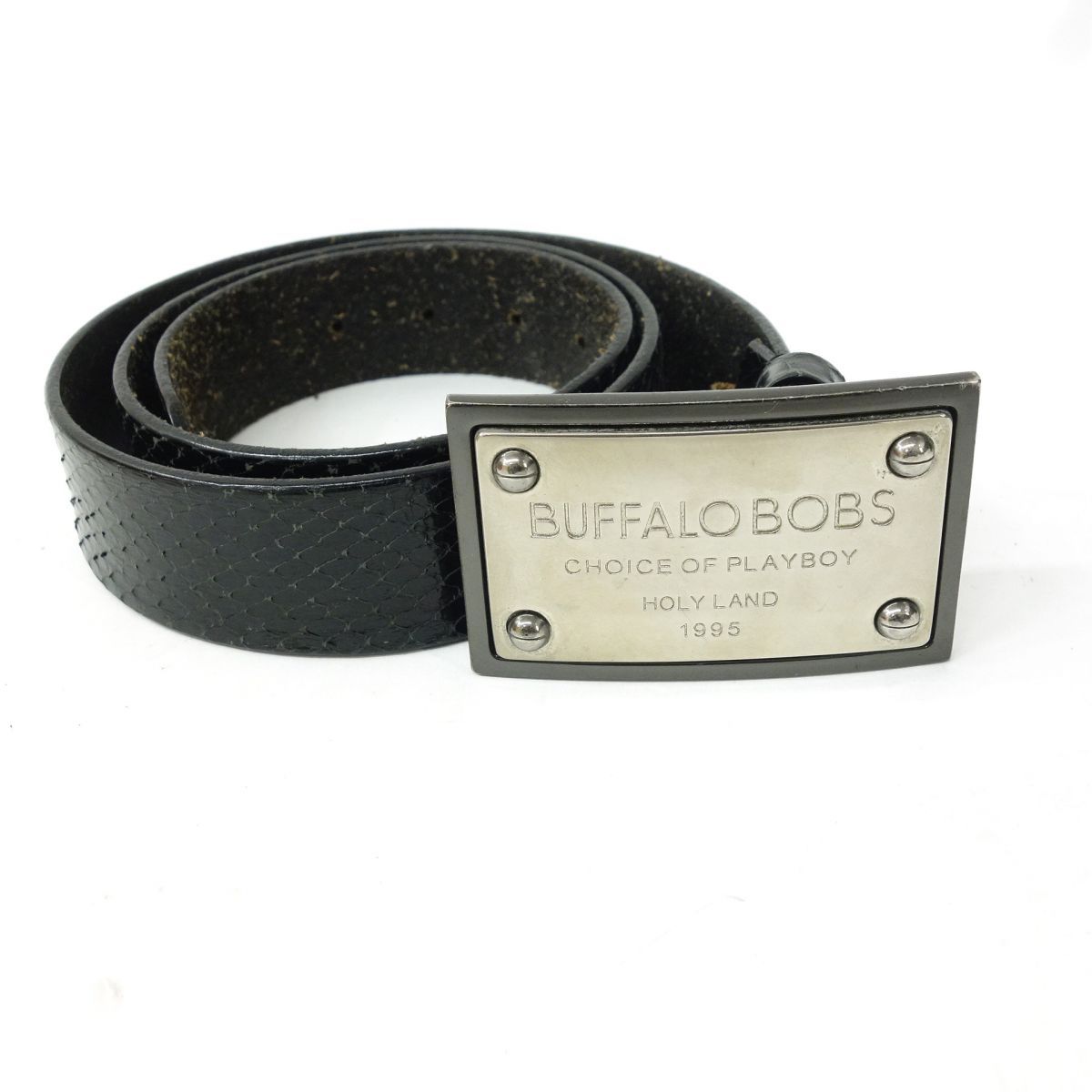 BUFFALO BOBS バッファローボブズ パイソンレザーベルト ※中古 - メルカリ