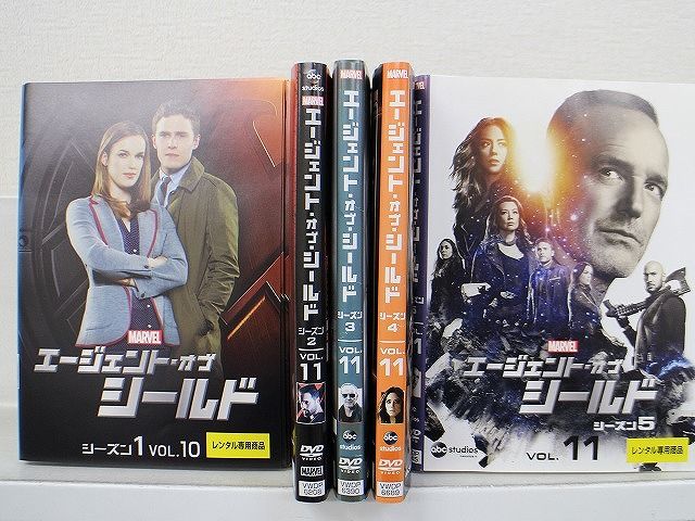 DVD エージェント・オブ・シールド シーズン1〜5 全54巻 ※ケース無し