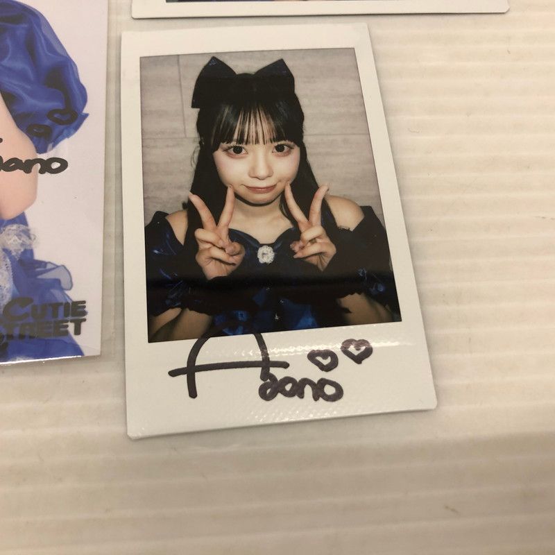 中古品】 CUTIE STREET 増田彩乃 直筆サイン入りチェキ 3枚 おまけ付き
