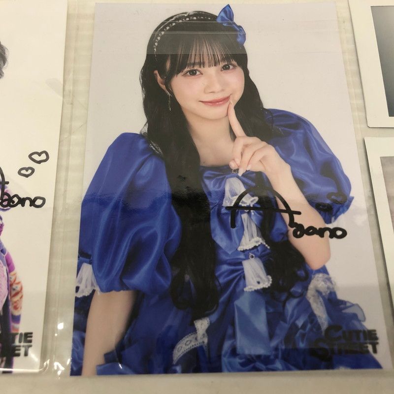 中古品】 CUTIE STREET 増田彩乃 直筆サイン入りチェキ 3枚 おまけ付き