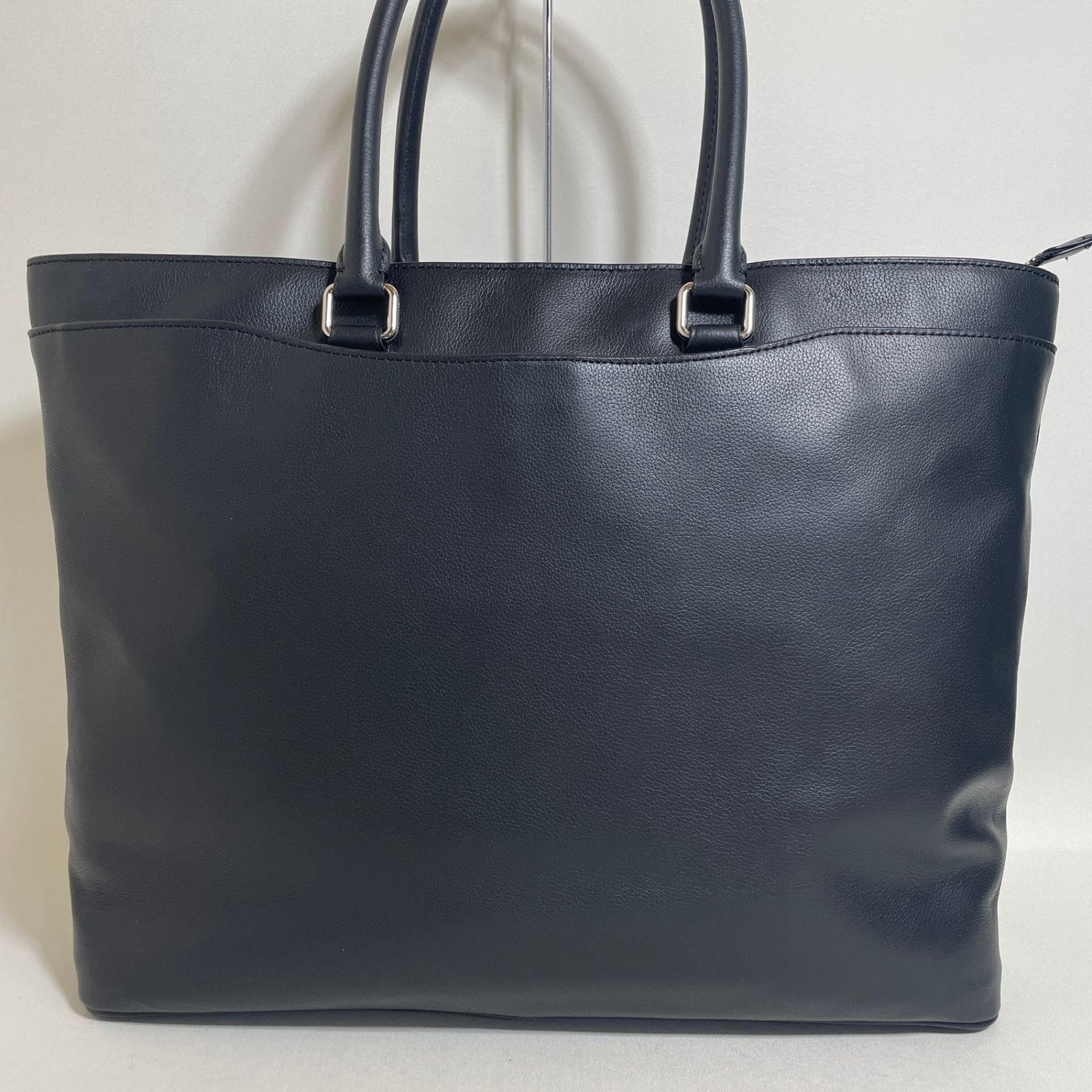 2603-231｜美品｜コーチ トートバッグ レザー ネイビー - メルカリ