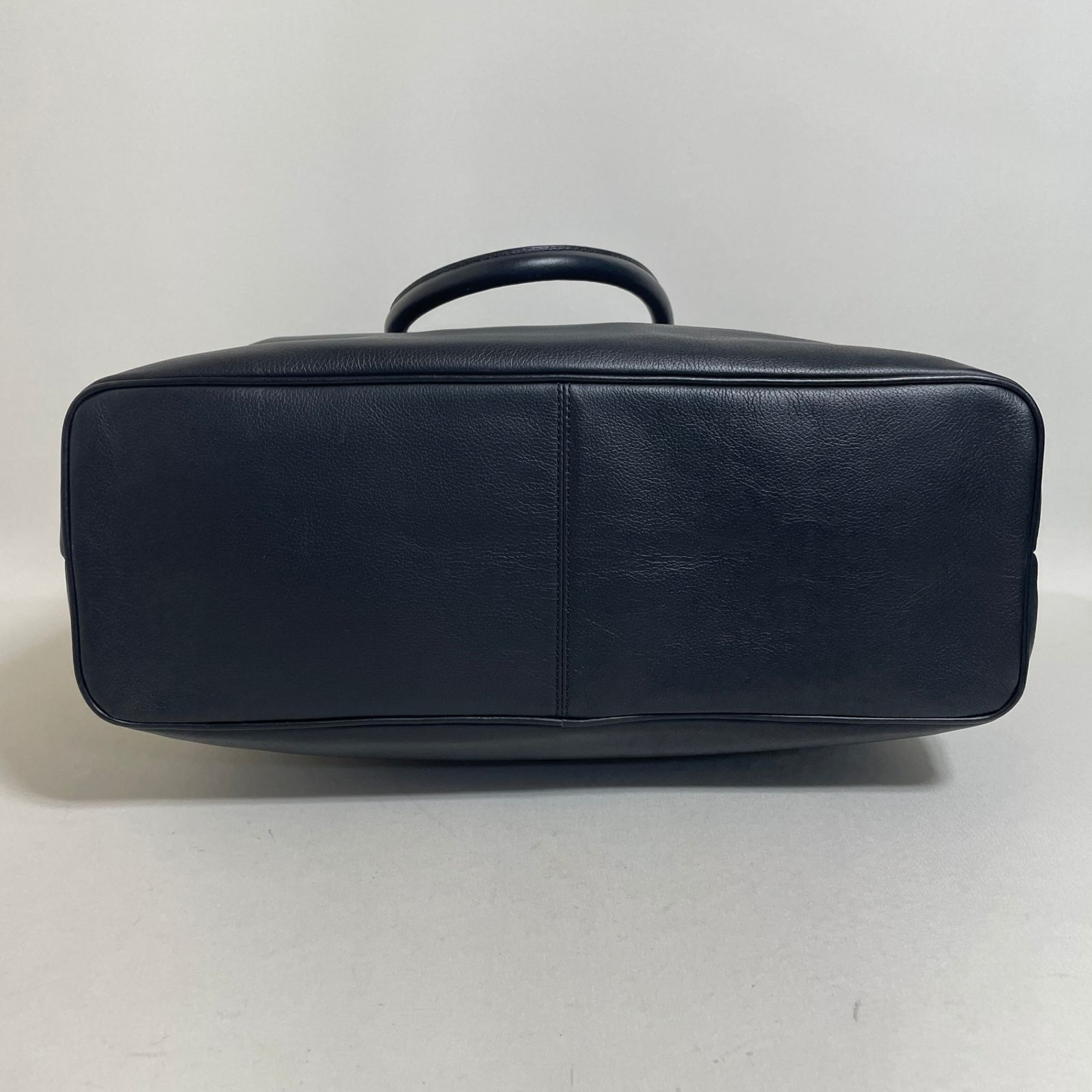 2603-231｜美品｜コーチ トートバッグ レザー ネイビー - メルカリ