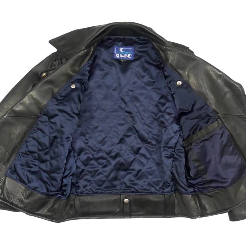KOMINE コミネ ライダースジャケット XL 本革 ダブル メンズ レザー
