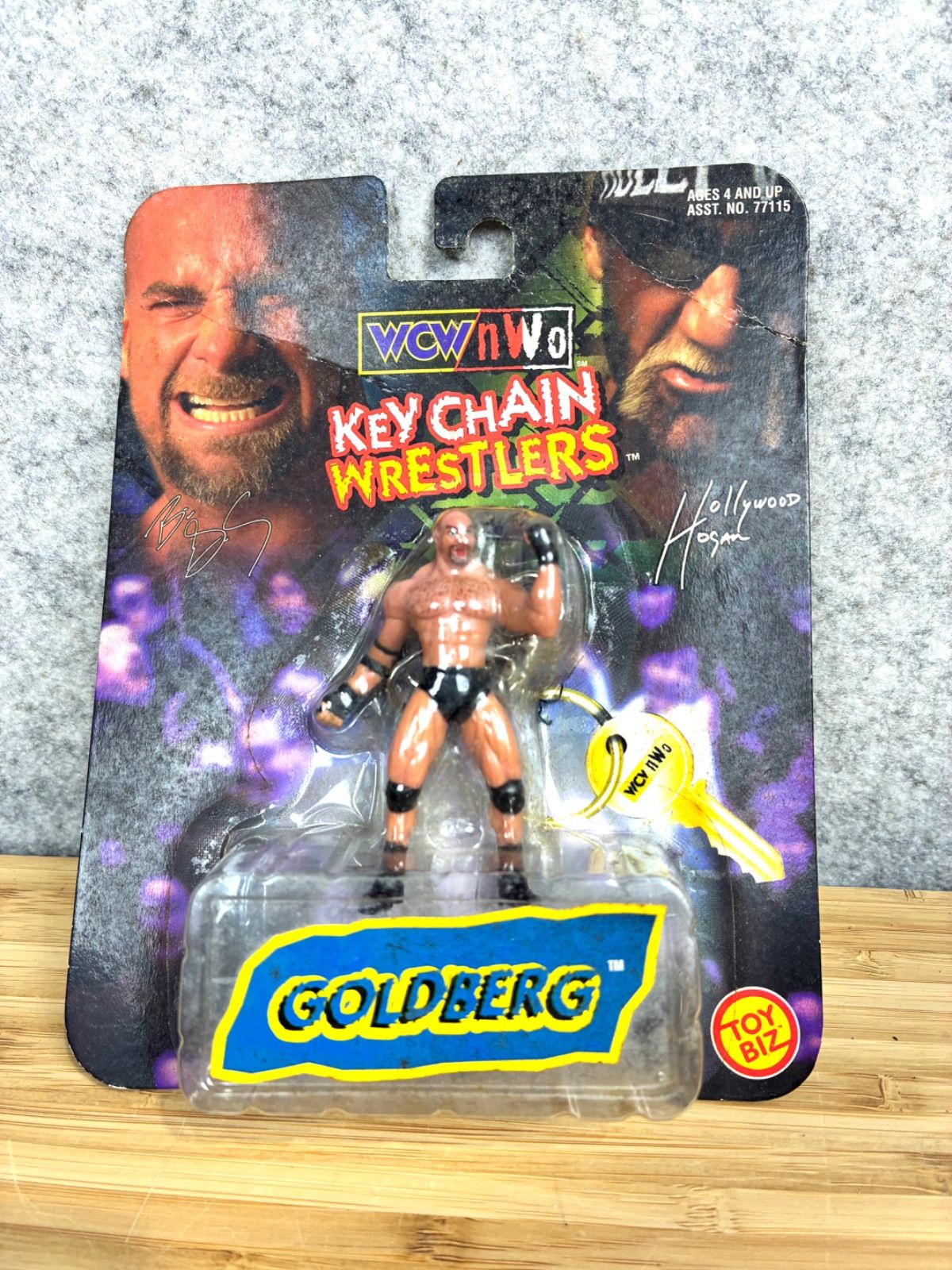 未開封品】ゴールドバーグのフィギュア WCW/nWo Key Chain Wrestlers