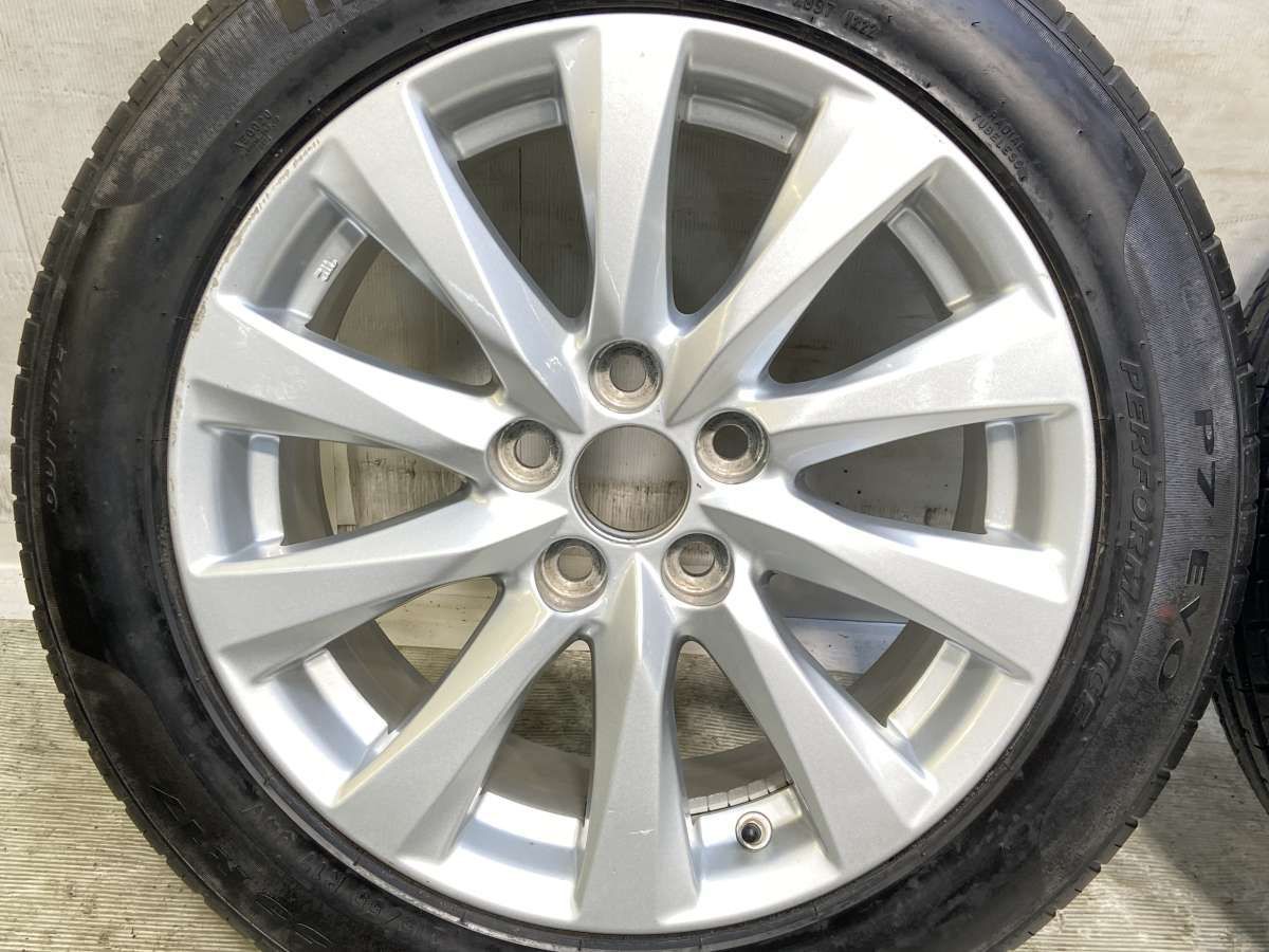 215/55R17 ピレリ P7 EVO トヨタ純正 17x7.5 45 114.3-5穴 中古タイヤ 