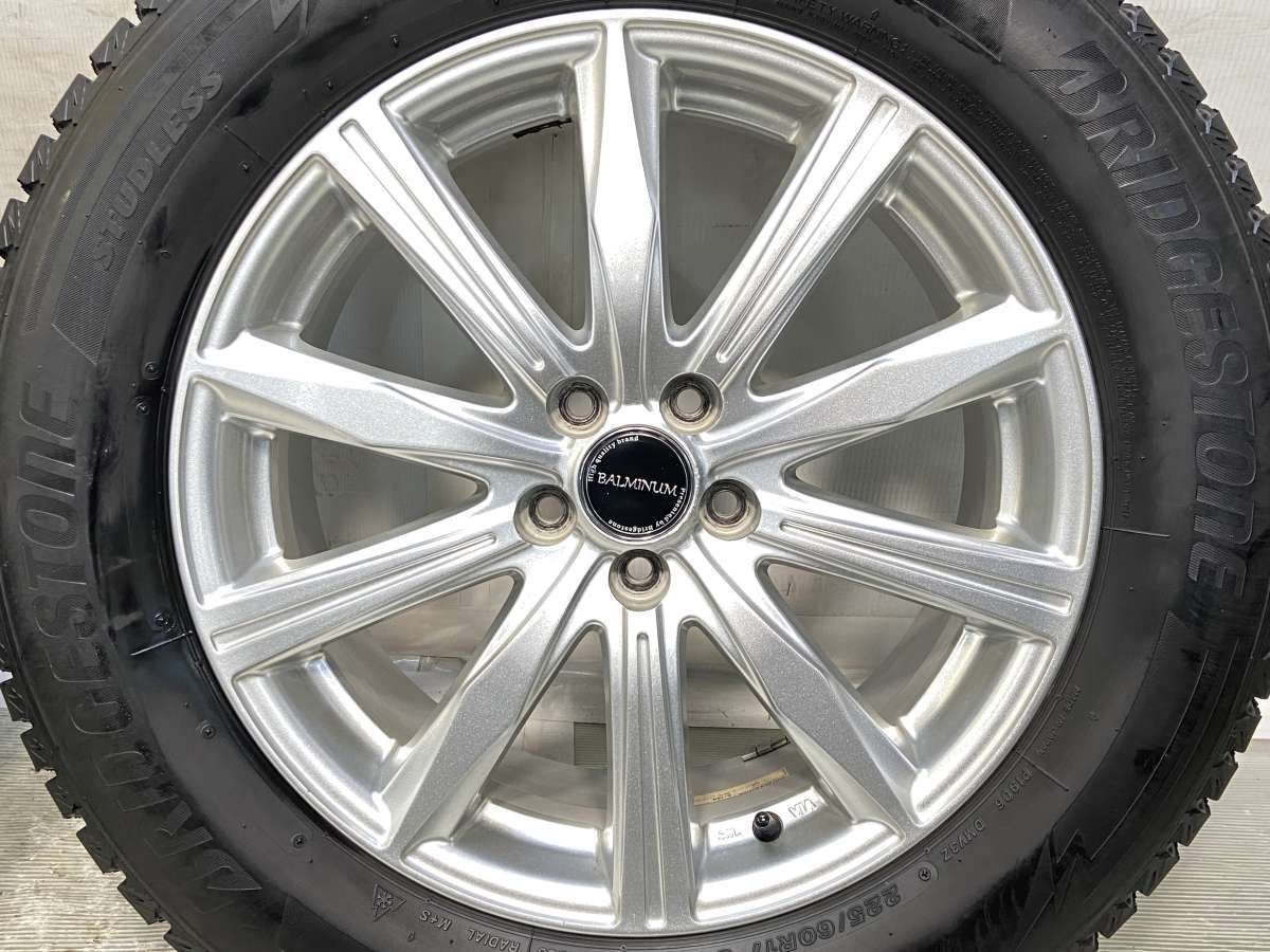 225/60R17 ブリヂストン ブリザック DM-V3 BALMINUM 17x7.0 53 100-5穴 