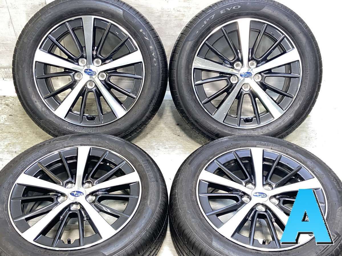 【終了】2022年製 ホイール付夏タイヤ4本★ 205/60 R16 ★ピレリ P7 EVO  溝有 終了】2022年製 ホイール付夏タイヤ4本☆ 205/60 R16 ☆ピレリ P7 EVO 溝有