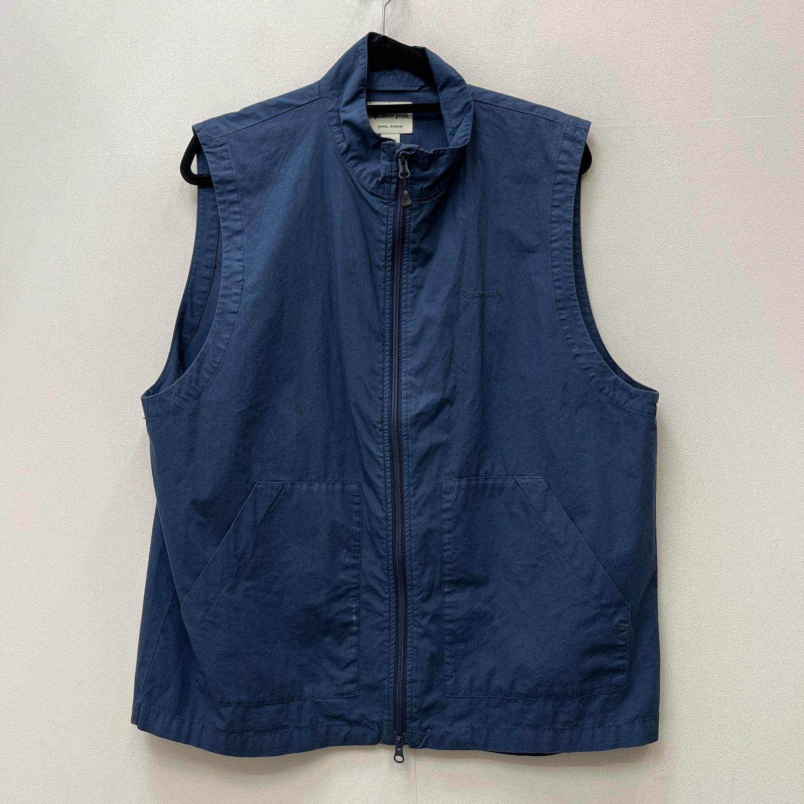 【加古川店】 中古 Snow Peak | スノーピークスノウピーク ベスト PIGMENT DYED UCCP VEST JS-JK-24SU101 ネイビー サイズ：L 【92】