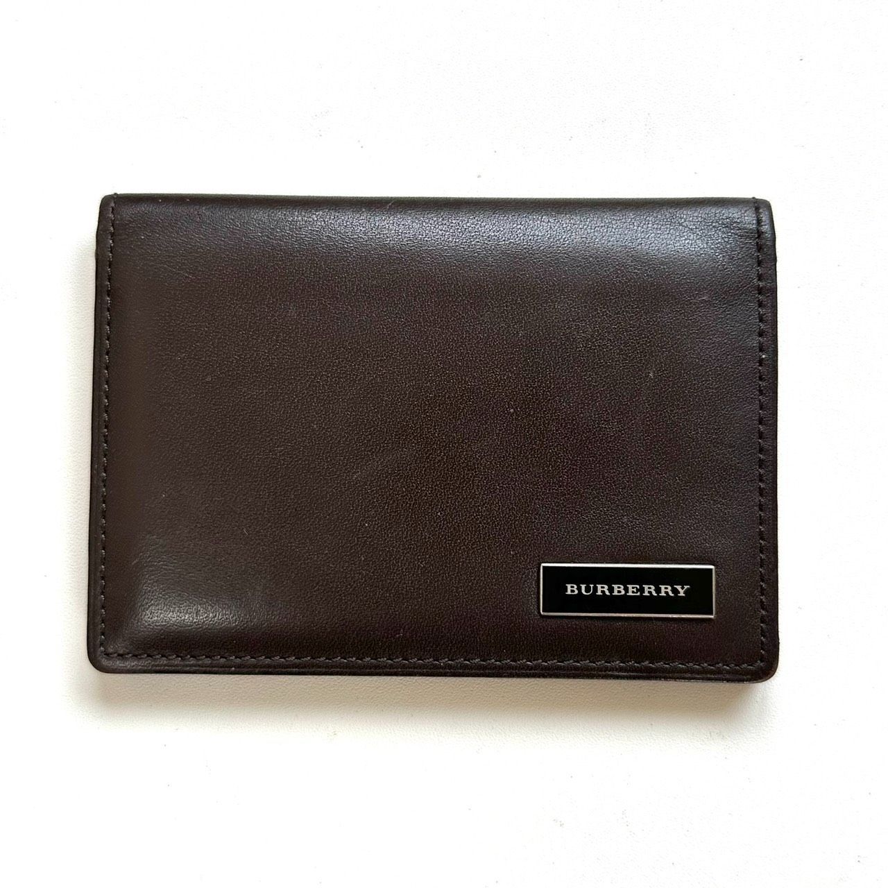 BURBERRY ブラウンレザー パスケース バーバリー BURBERRY パスケース カードケース ブラウン - メルカリ