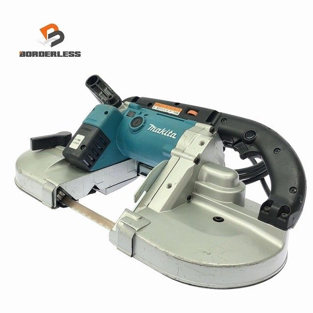 ☆中古品☆ makita マキタ 100V ポータブルバンドソー 2107F 青/ブルー 鉄工 切断125470