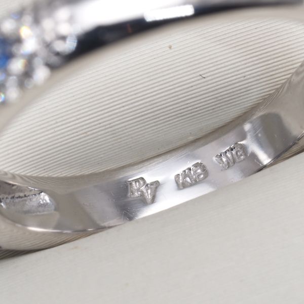 ポンテヴェキオ リング サファイア 0.30ct ダイヤ ダイヤモンド ポンテヴェキオ リング サファイア 0.30ct ダイヤ ダイヤモンド
