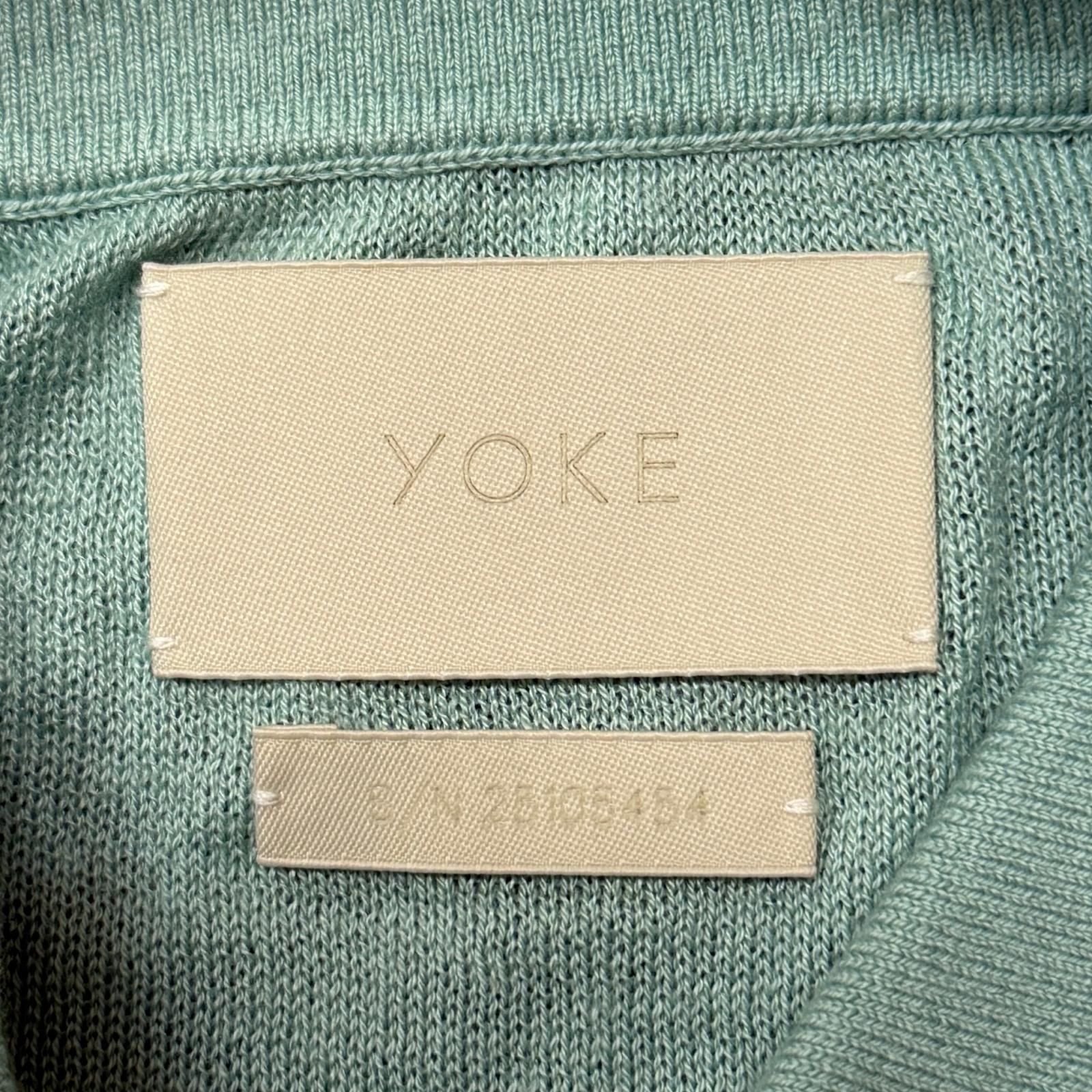 参考上代48400円 未使用 YOKE 25SS SILK CASHMERE SHEER SHIRT 