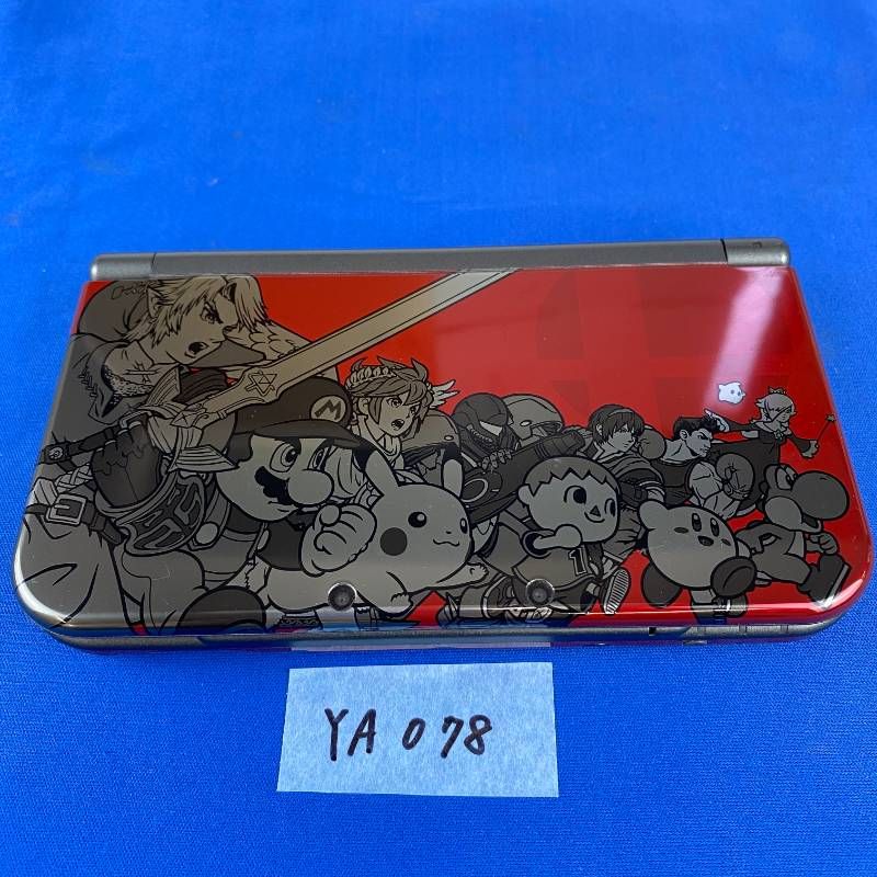 ◇YA078【希少品 上画面IPS液晶】Nintendo NEW3DSLL 大乱闘スマッシュ