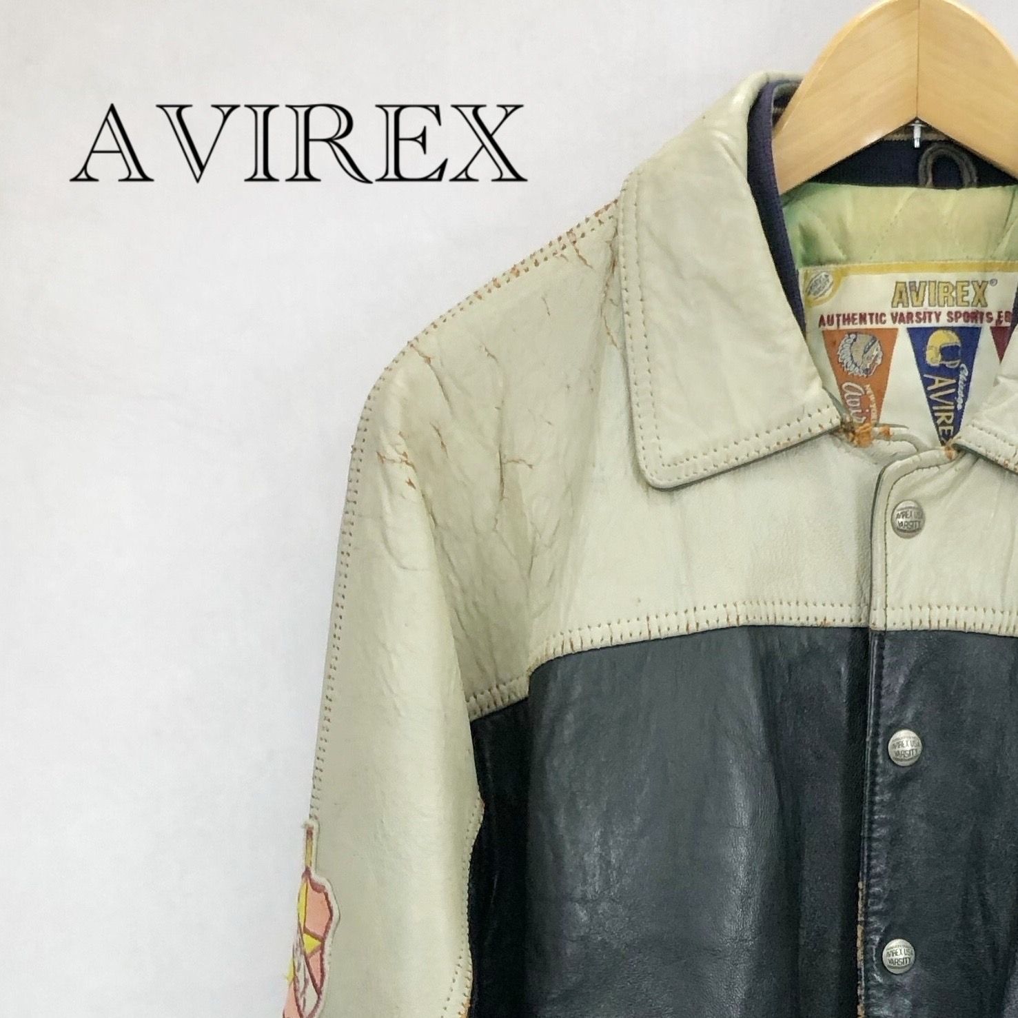 AVIREX アヴィレックス レザージャケット D-TK 9056 韓国製 size:L AVIREX アヴィレックス レザージャケット D-TK 9056 韓国製 size:L