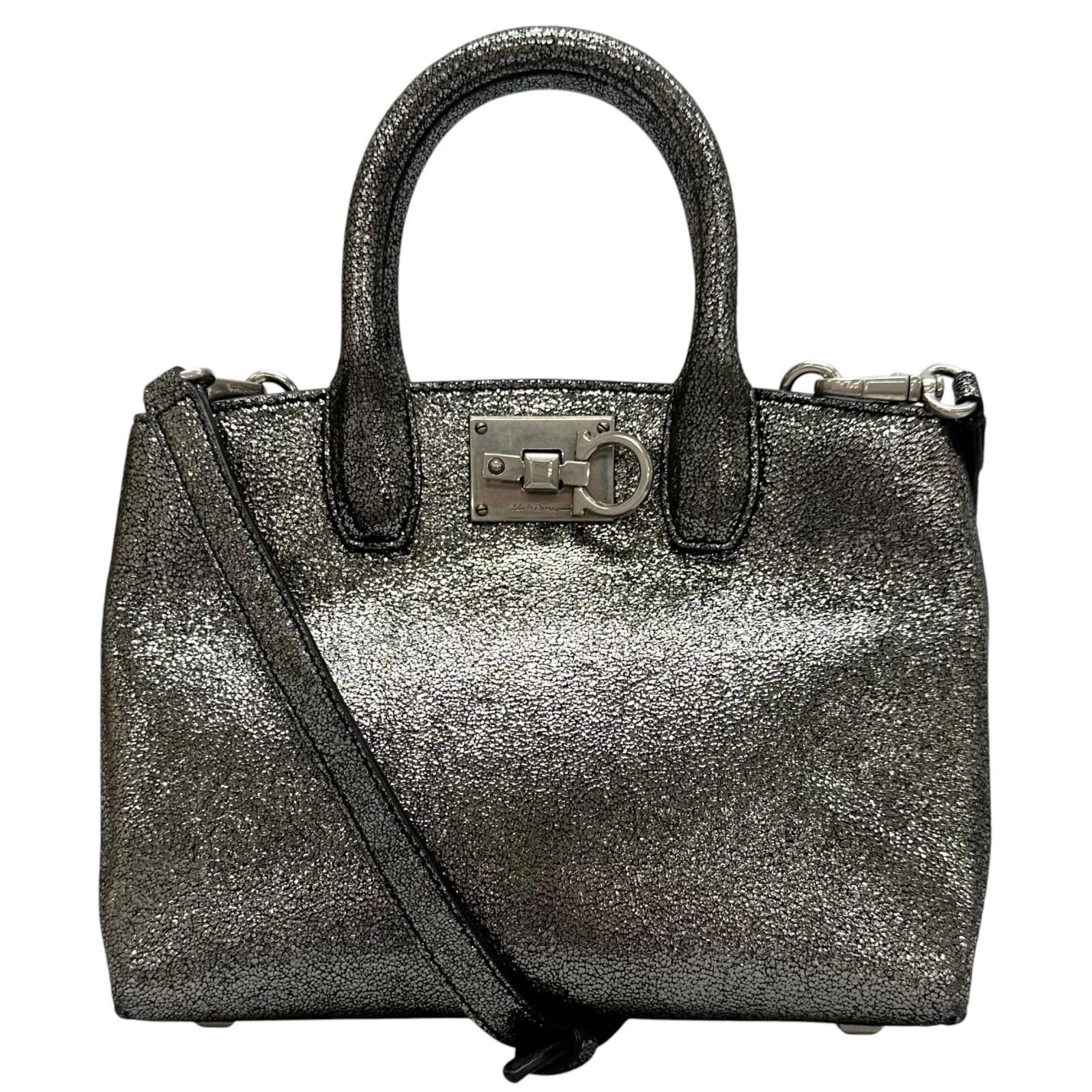 美品 Salvatore Ferragamo サルヴァトーレフェラガモ ハンドバッグ 