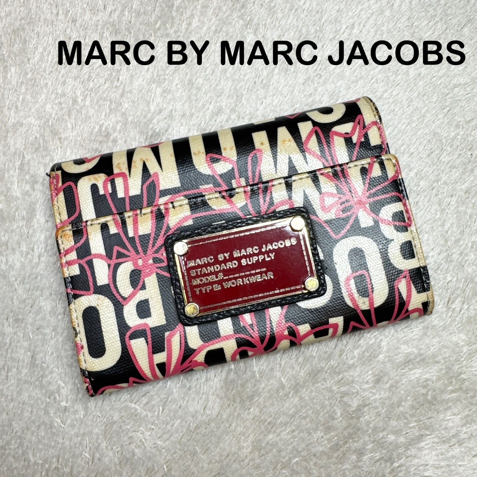 MARC BY MARC JACOBS マークバイマークジェイコブス 三つ折り財布 総柄 