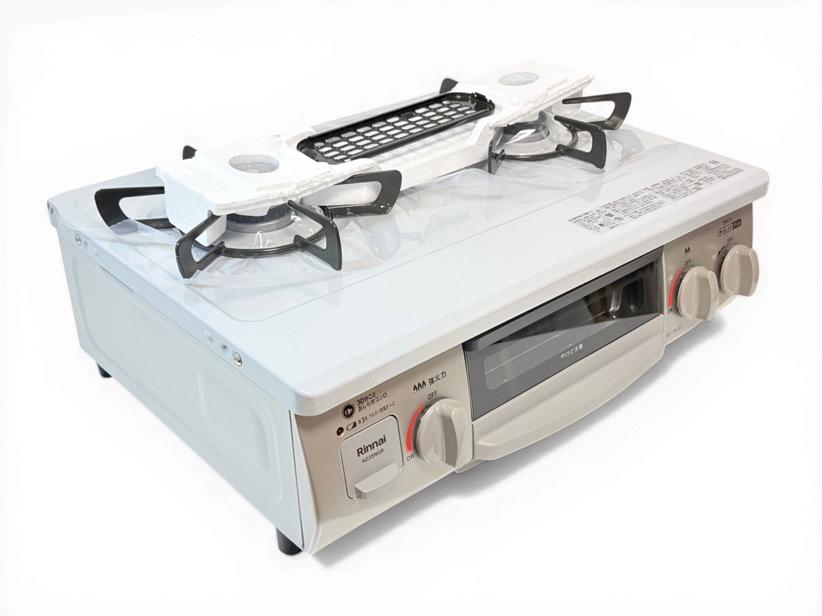 未使用 リンナイ Rinnai ガステーブル KG35NGRL 都市ガス 左強火力 