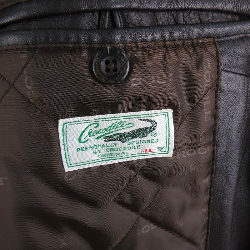 クロコダイル CROCODILE LL 中綿 ラムレザー 羊革 コート ジャケット