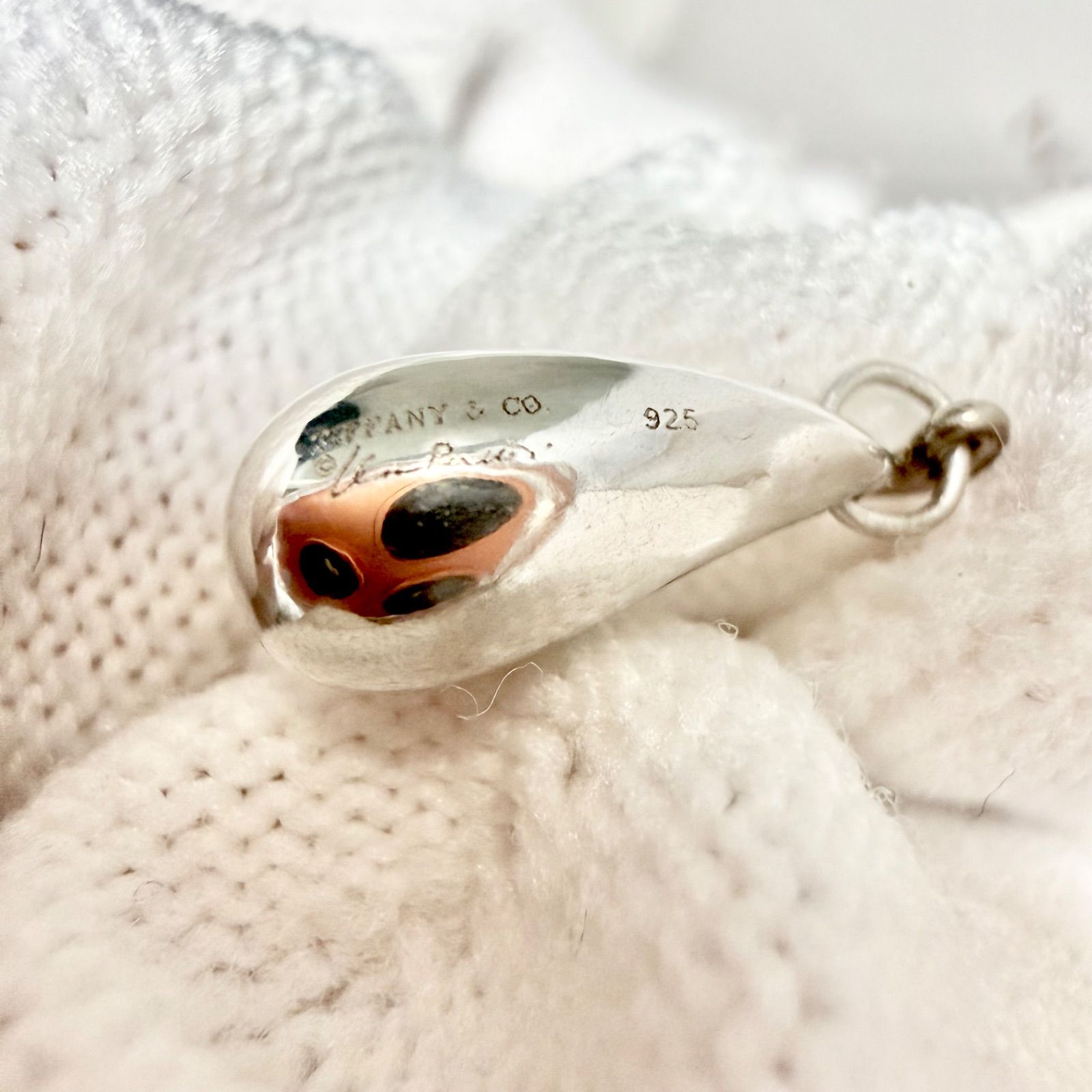 新品仕上済 Tiffany&Co. ティファニー ティアドロップ ピアス シルバー