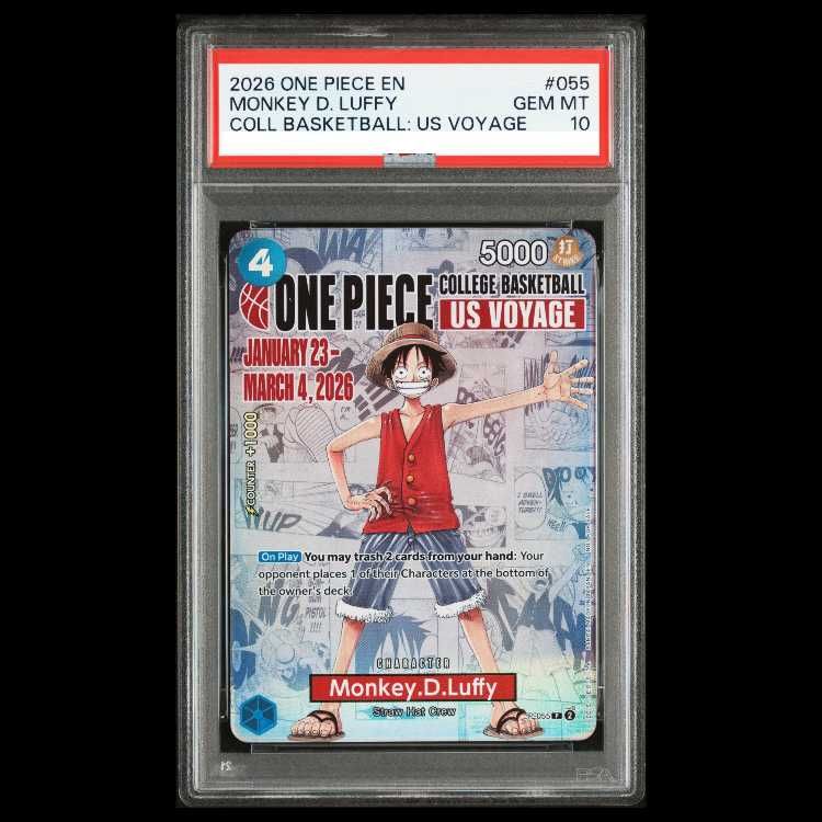 PSA10】 モンキー・D・ルフィ 《英語版》 (COLLEGE BASKETBALL US