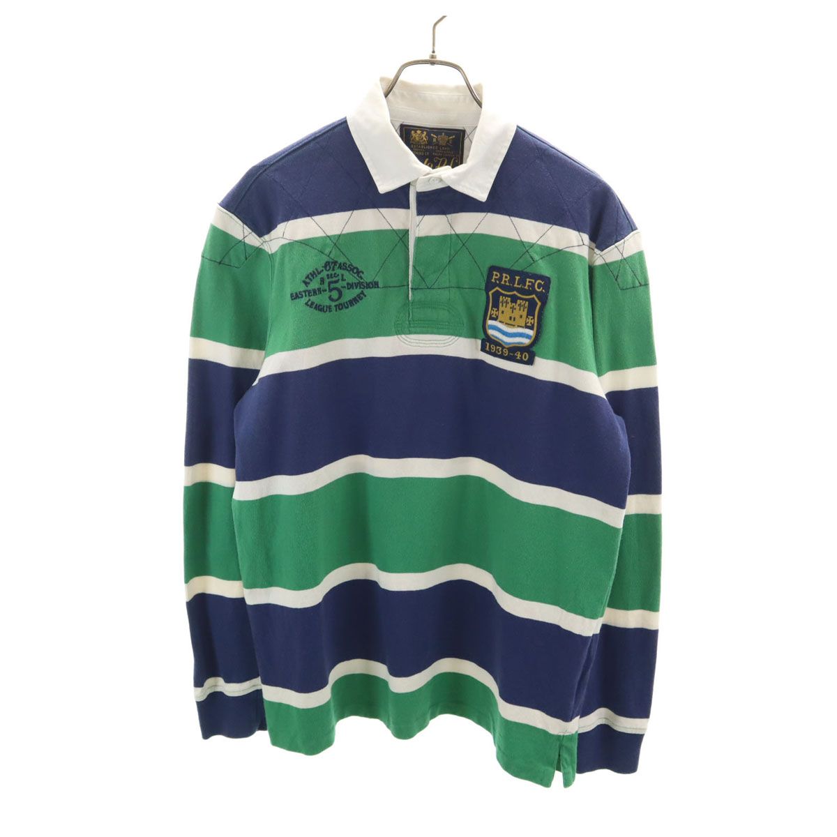 POLO RALPH LAUREN ポロラルフローレン ボーダー柄 長袖 ラガーシャツ 