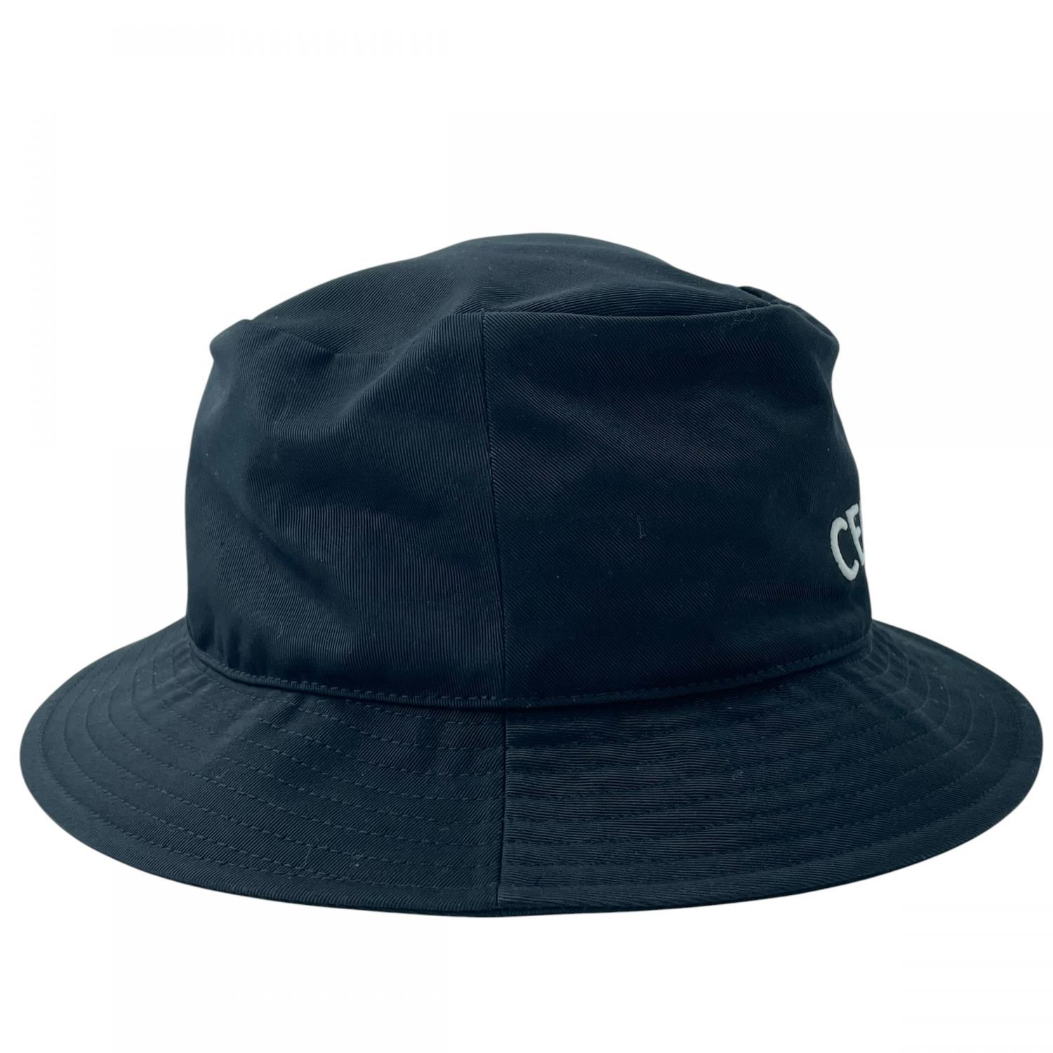 中古】 CELINE セリーヌ 2AUO4968P.38UB ロゴバケットハット ブラック