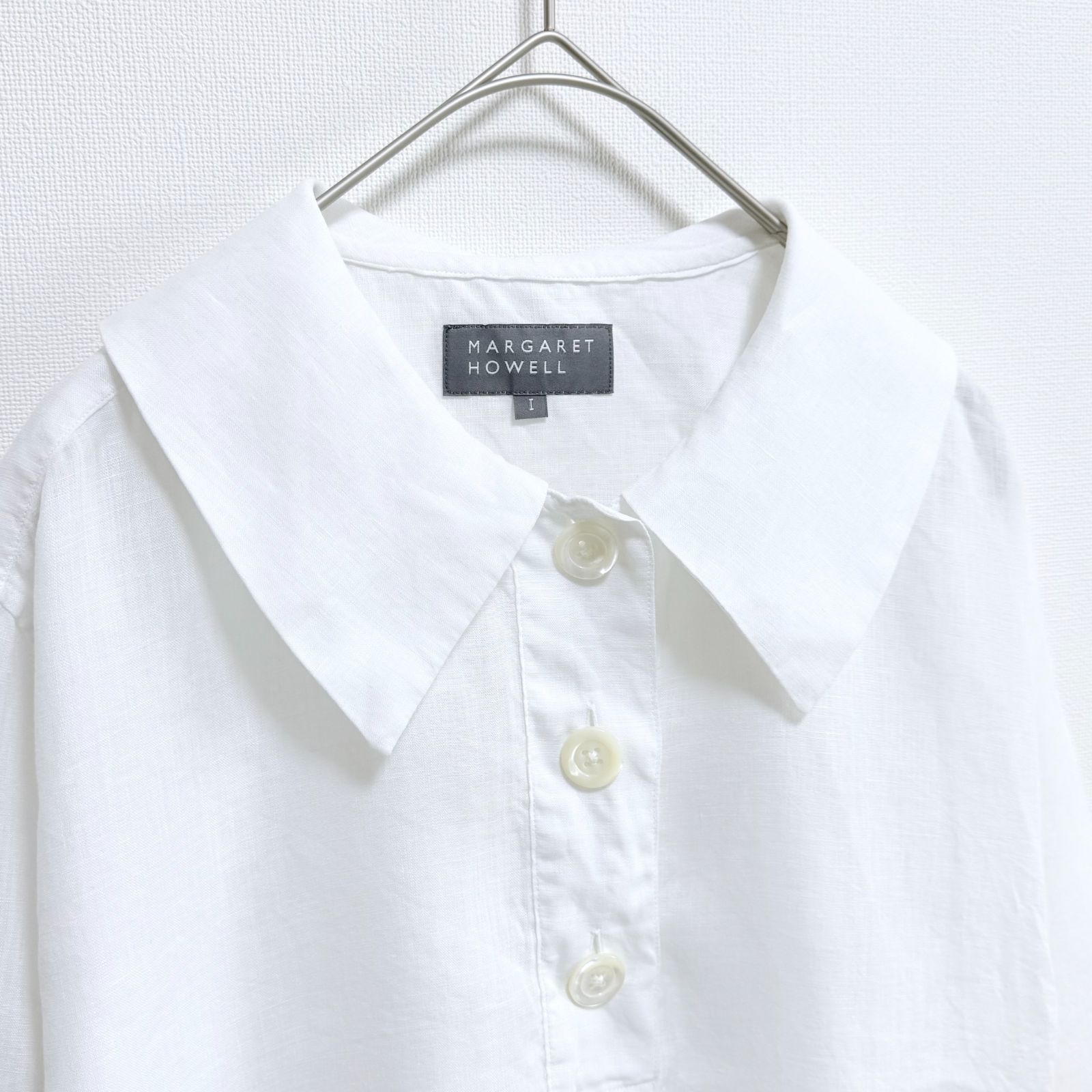 ◇美品◇ MARGARET HOWELL 24SS LINEN VOILE リネン ブラウス プル