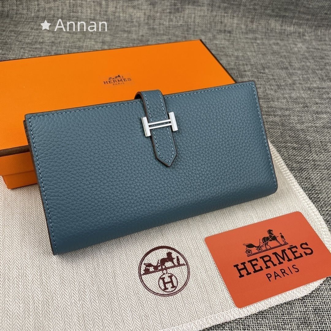 新品同様 人気 HERMES エルメス長財布 さいふ ウォレット 長財布 小銭 