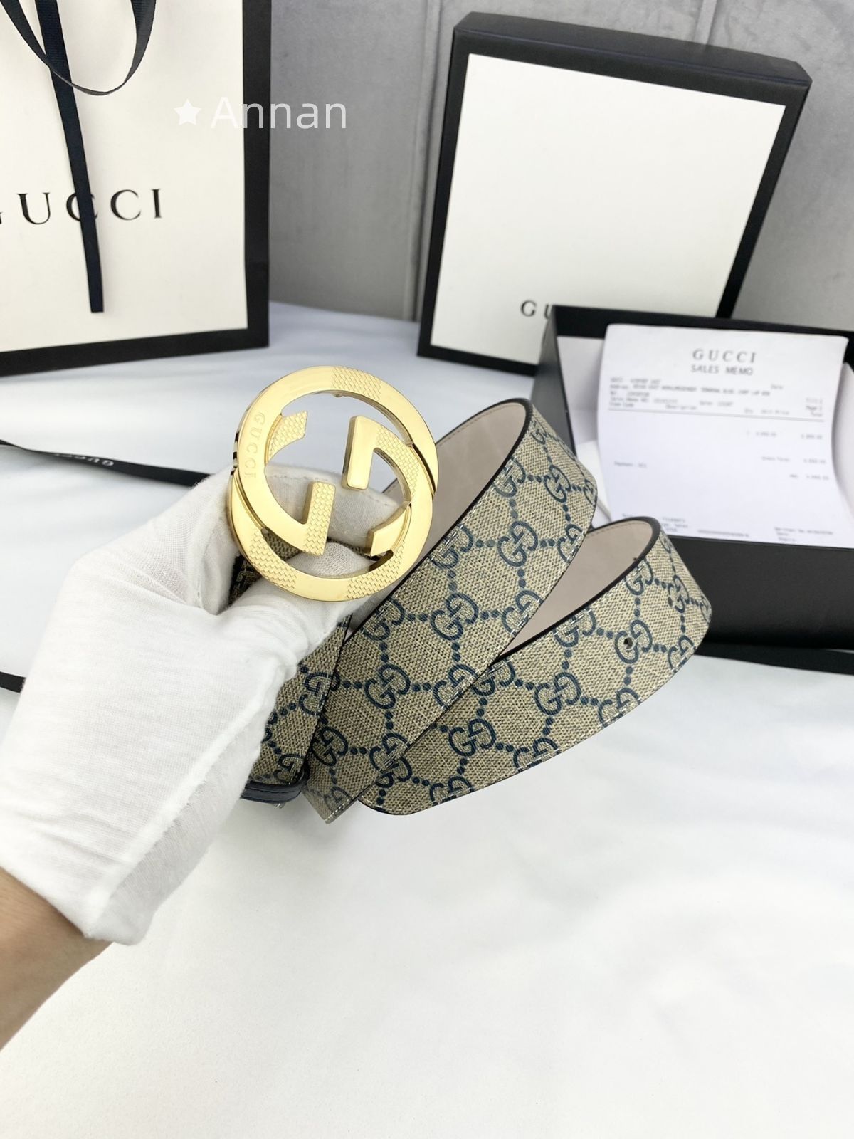 最終値下げ！ GUCCI グッチ GG ベルト メンズ 本革 - メルカリ