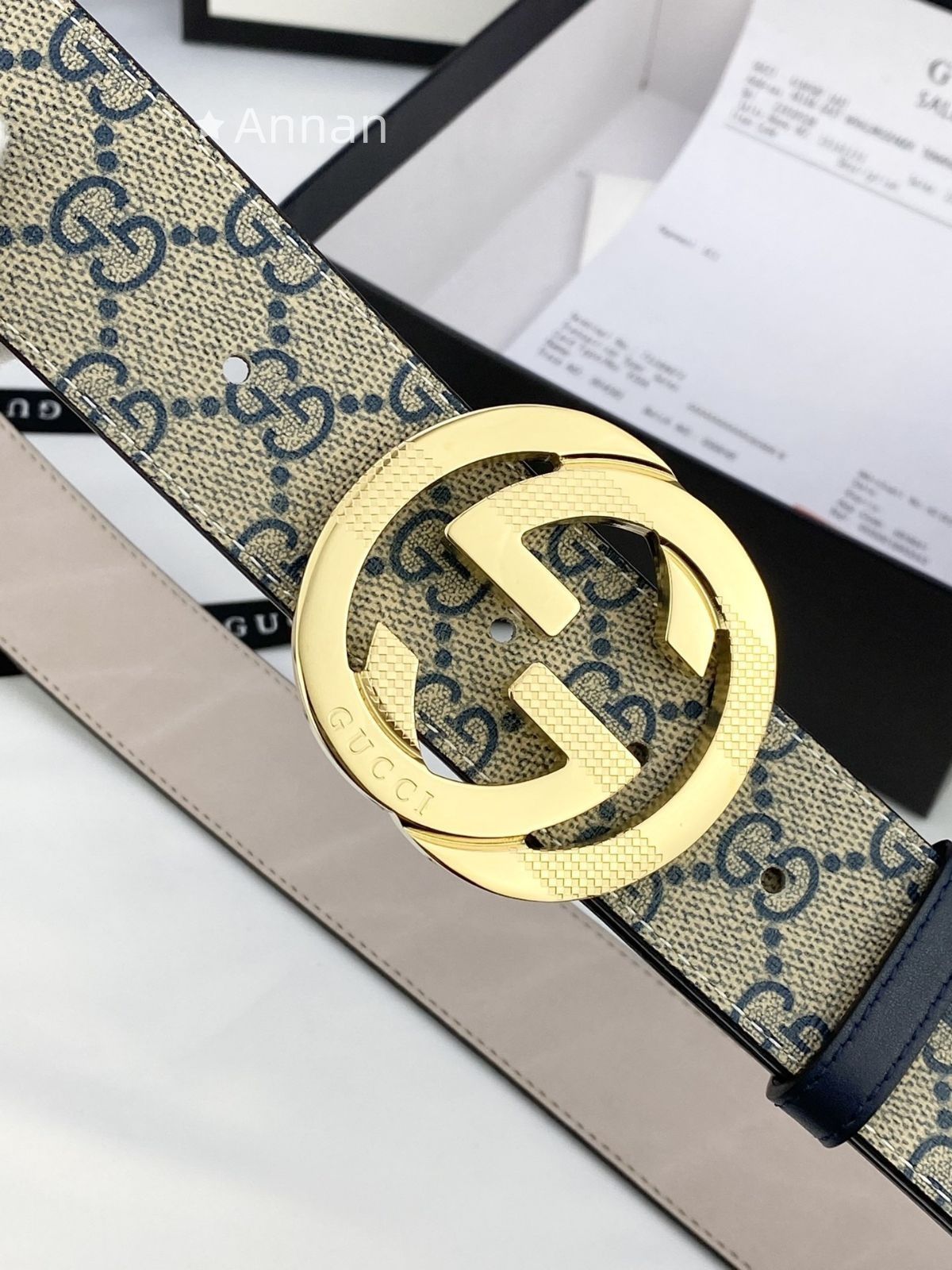 最終値下げ！ GUCCI グッチ GG ベルト メンズ 本革 - メルカリ