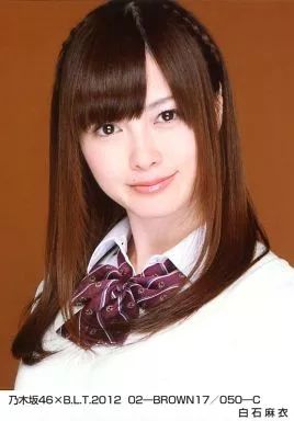 中古】生写真(坂道シリーズ) 白石麻衣/乃木坂46×B.L.T.2012 02-BROWN17