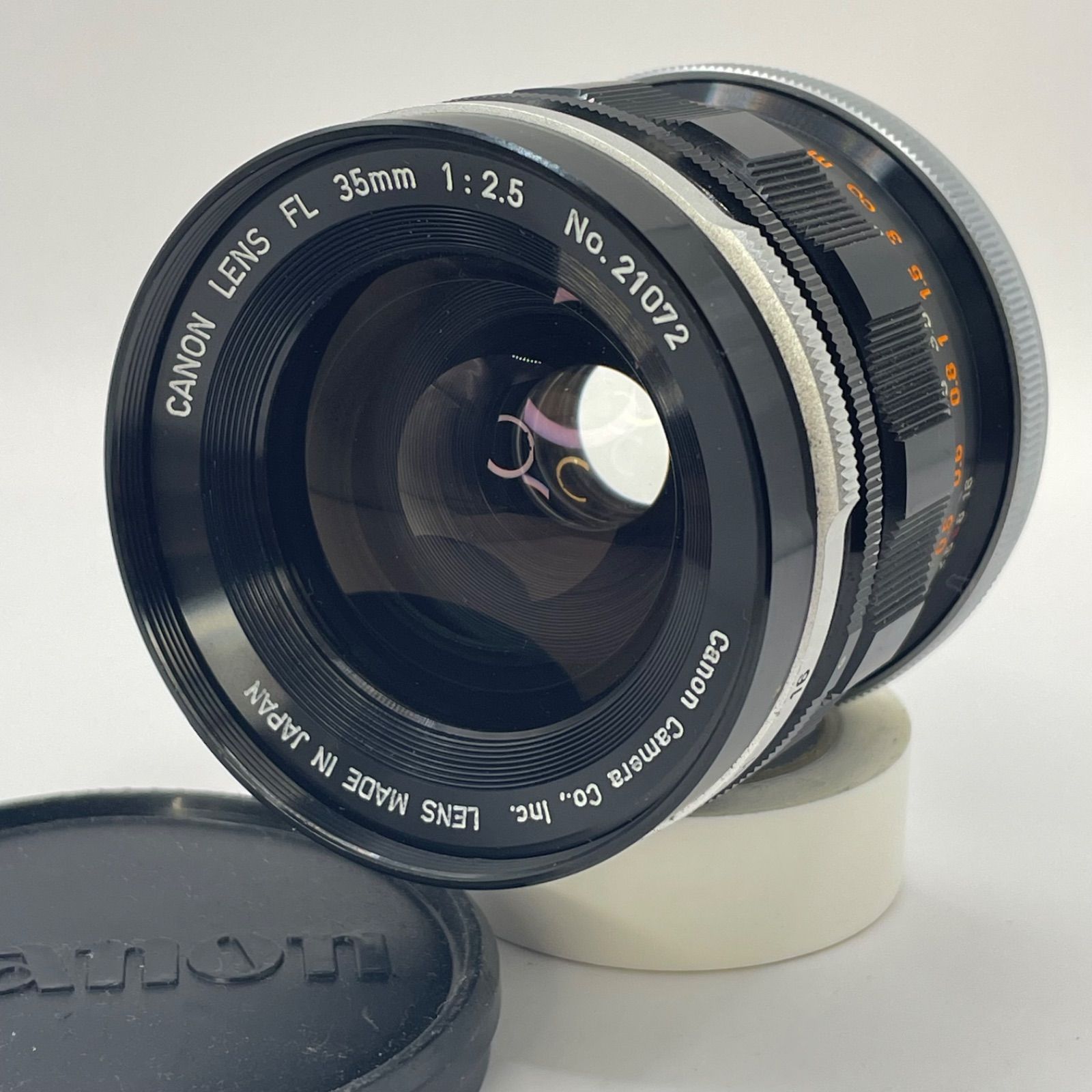 美品級｜Canon FL 35mm F2.5｜初期金属鏡筒｜絞り動作快調・広角の銘玉