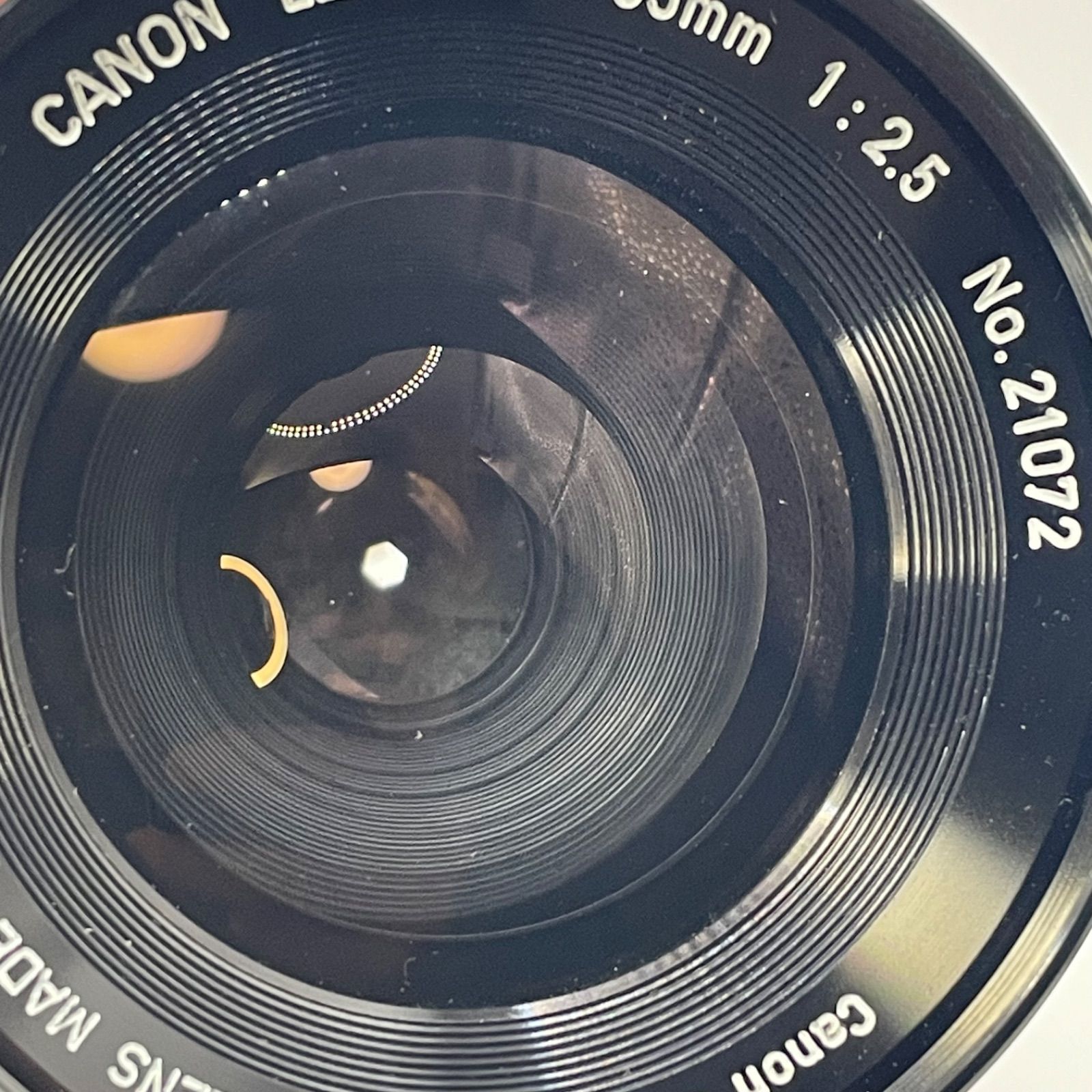 美品級｜Canon FL 35mm F2.5｜初期金属鏡筒｜絞り動作快調・広角の銘玉