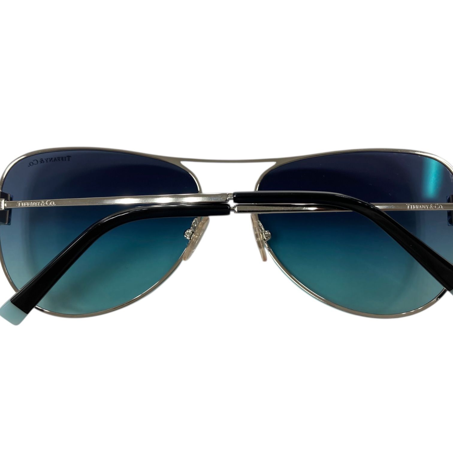 美品】TIFFANY&Co. ティファニー Tパイロット サングラス TF3066 6001 