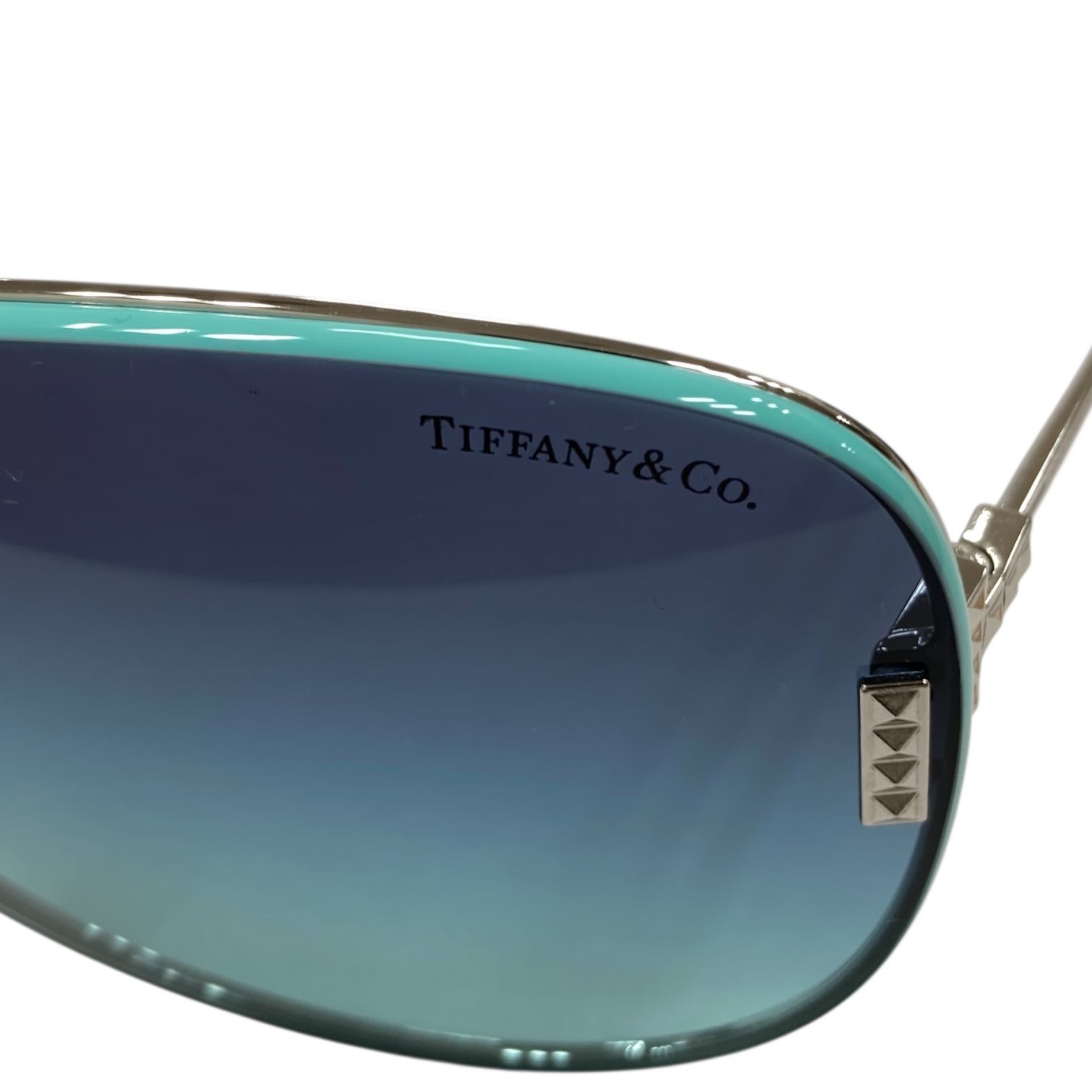美品】TIFFANY&Co. ティファニー Tパイロット サングラス TF3066 6001 
