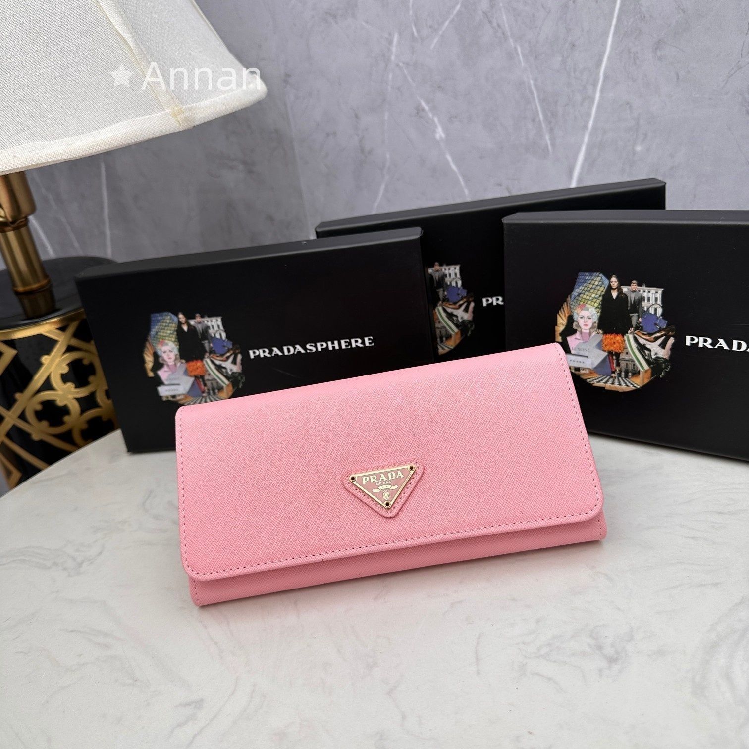 お洒落 極美品 PRADA プラダ 長財布 さいふ ウォレット 長財布 小銭 