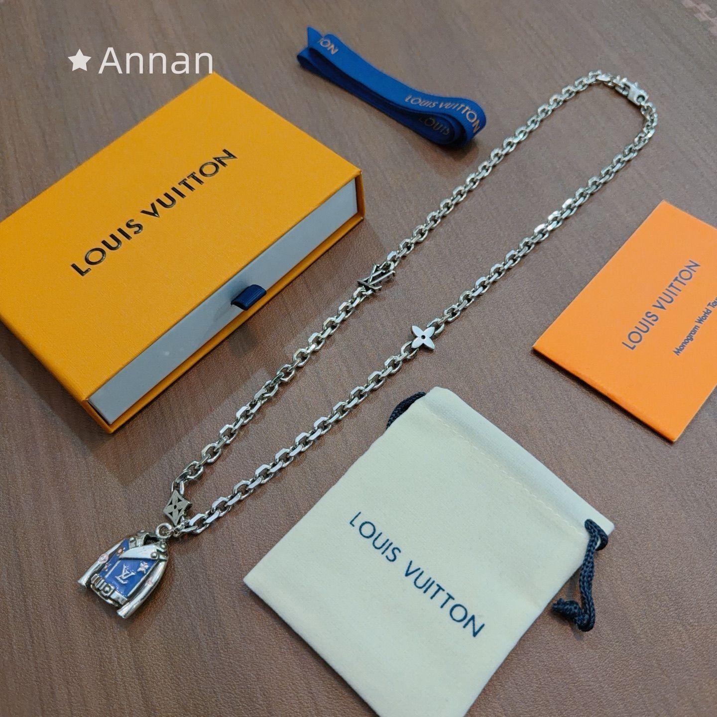 ☆美品極美品 LOUIS VUITTON ルイヴィトン メンズ ネックレス ☆美品極美品 LOUIS VUITTON ルイヴィトン メンズ ネックレス