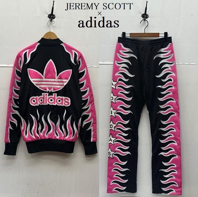 ジェレミースコット adidas ファイヤーパターン トラック ジャケット