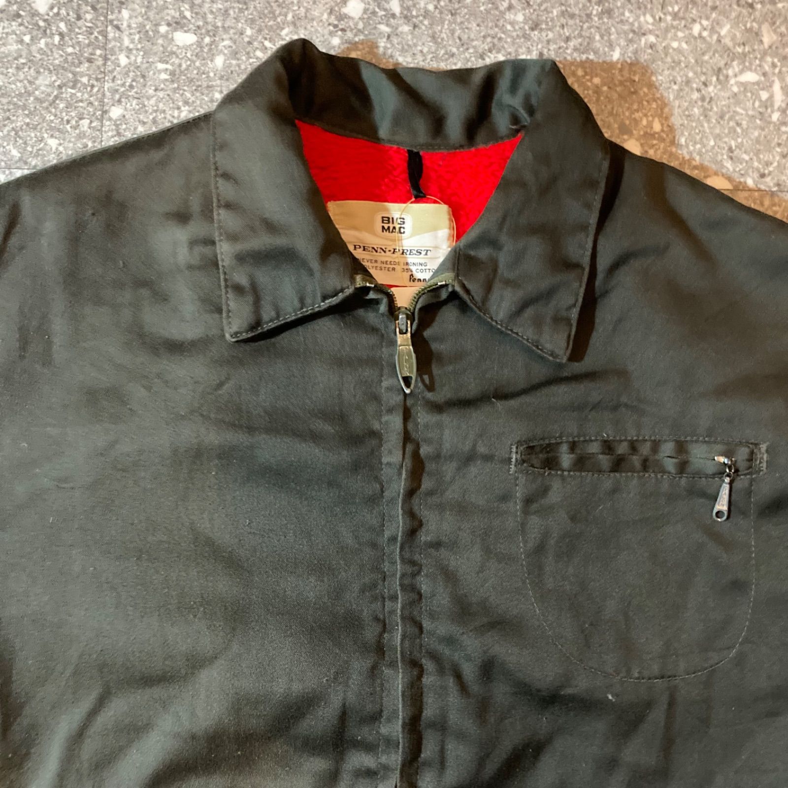 60〜70s bic mac vintage work jacket brown talon zip / 60〜70年代製 