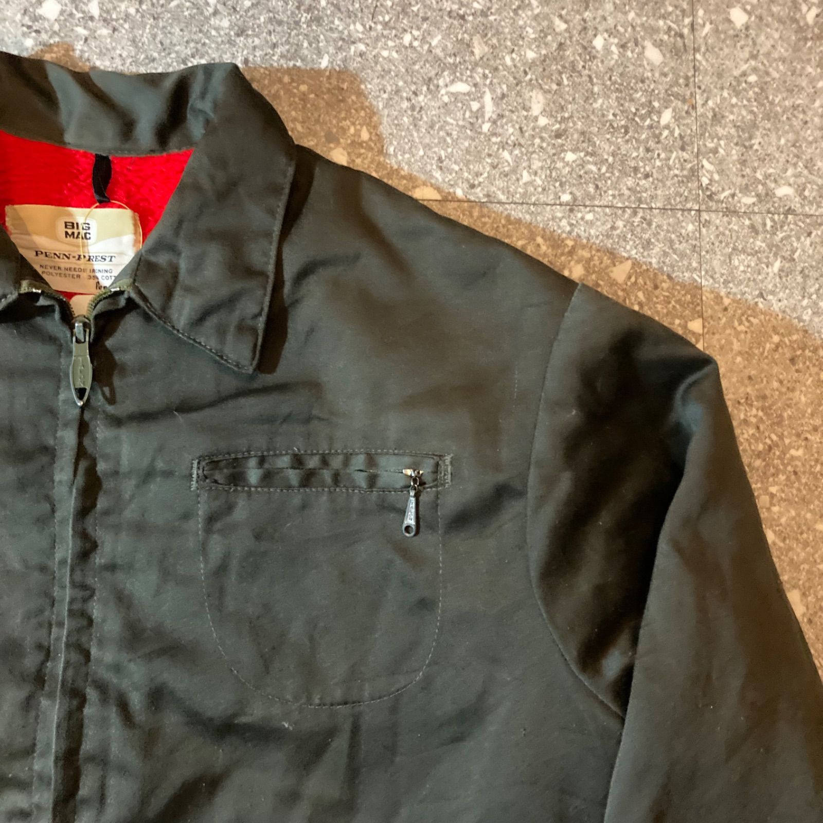 60〜70s bic mac vintage work jacket brown talon zip / 60〜70年代製 