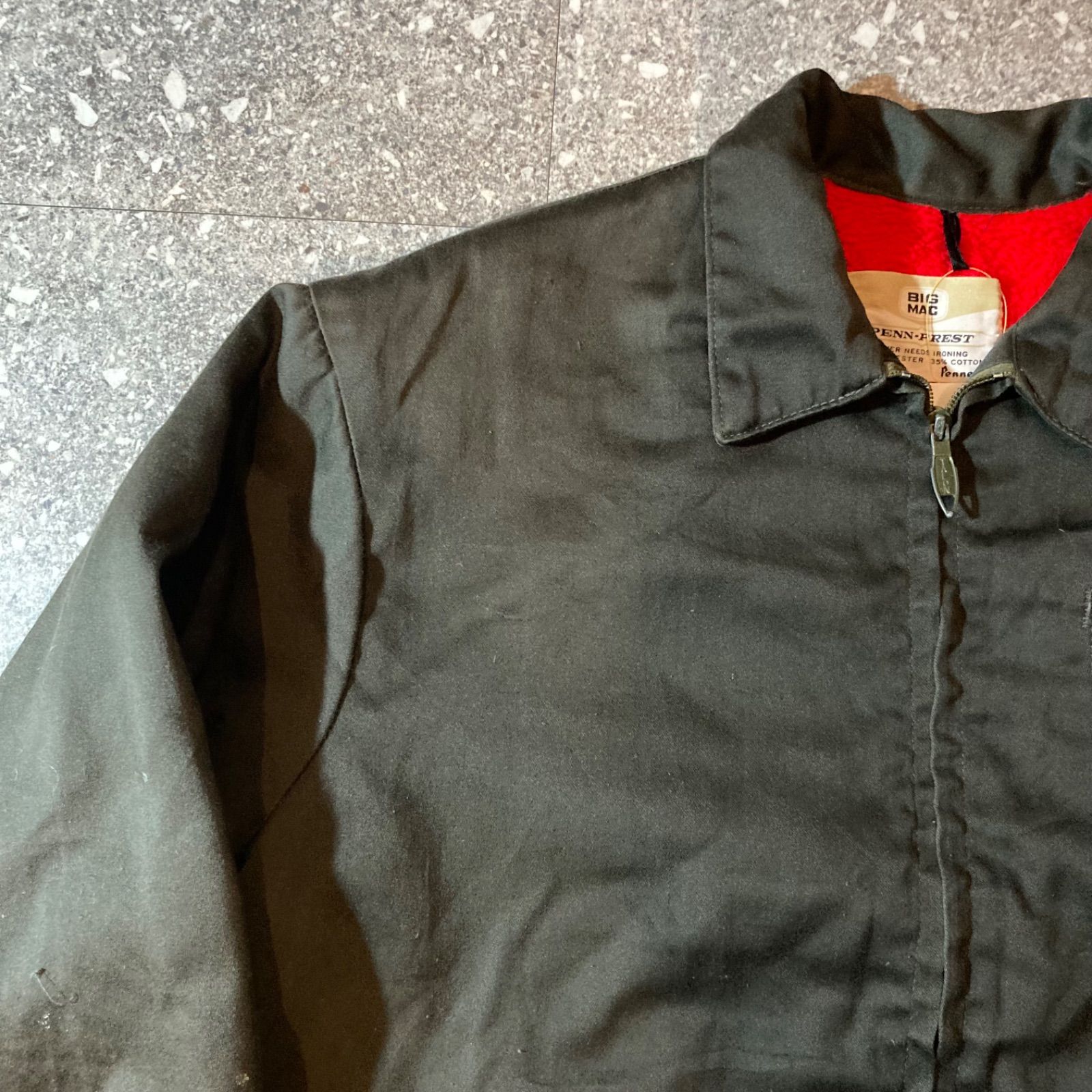60〜70s bic mac vintage work jacket brown talon zip / 60〜70年代製 
