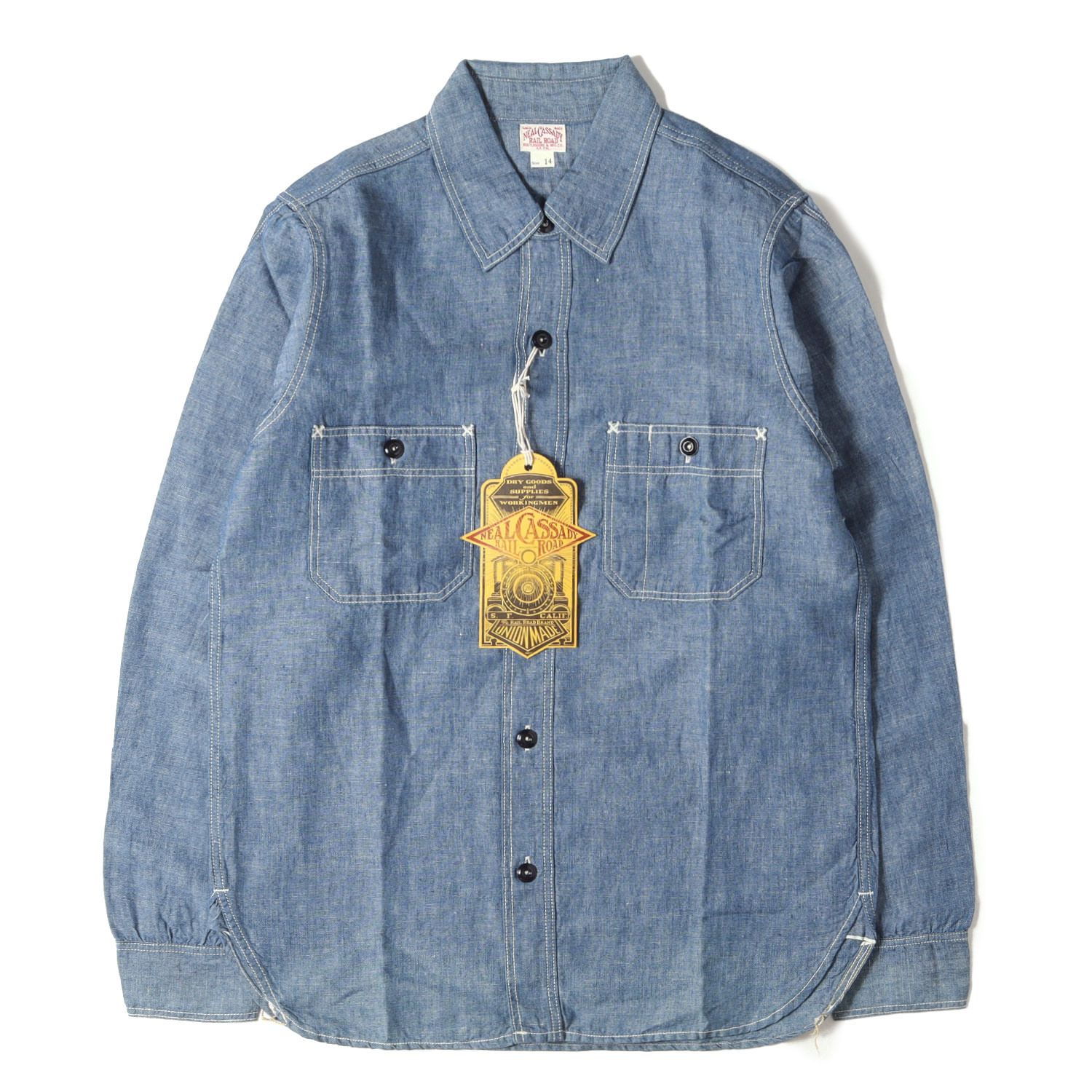 YK7T8462⁄BOOTLEGGERS NEAL CASSADY シャンブレーシャツ BOOTLEGGERS