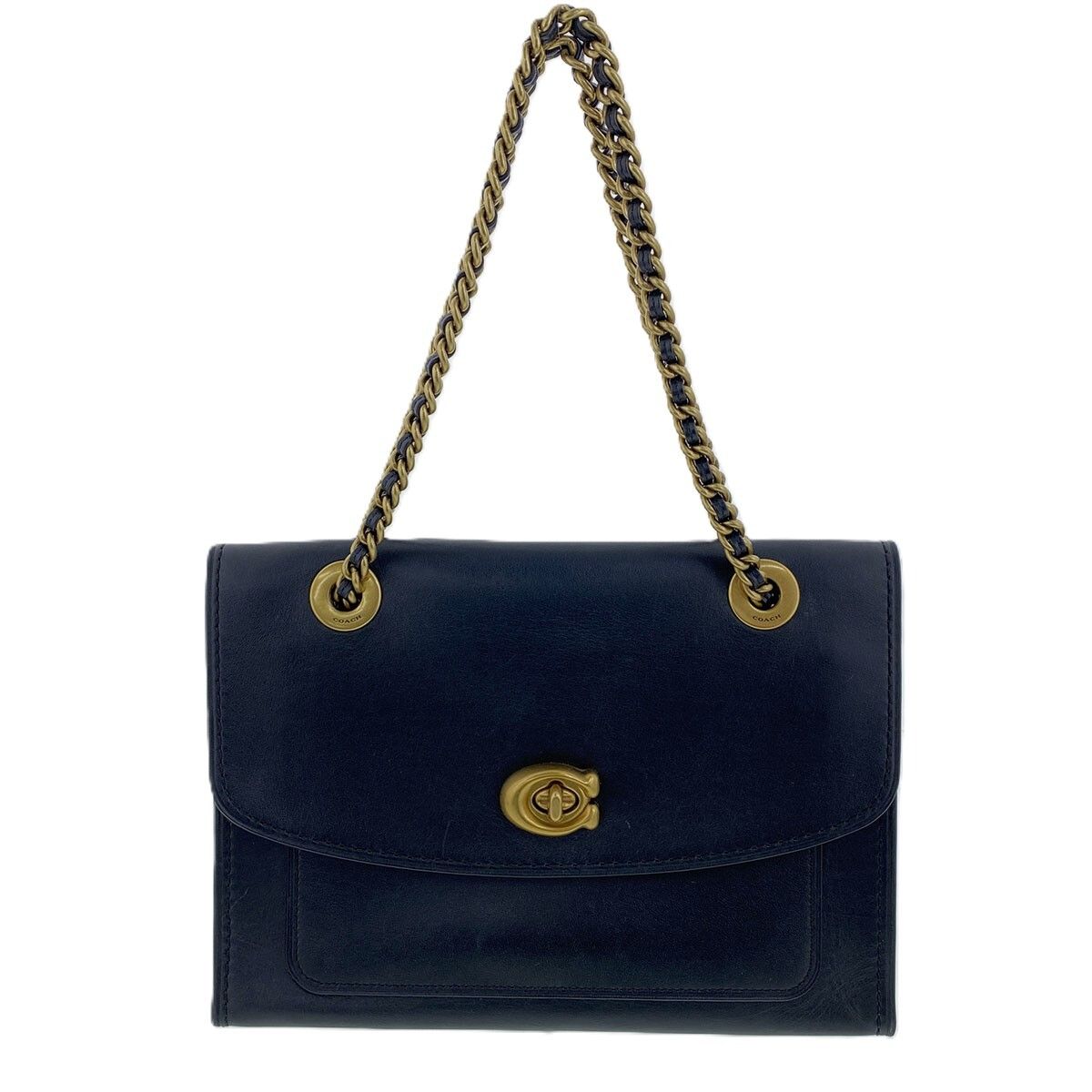 COACH コーチ Wチェーン ターンロック ショルダーバッグ レディース 