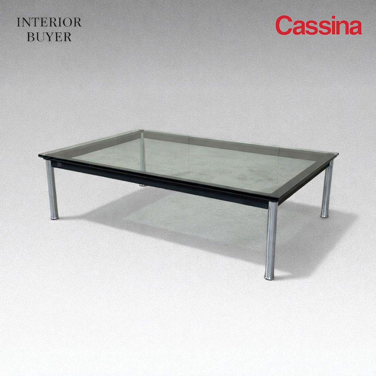 cassina カッシーナ ルコルビジェデザイン LC10 TABLE EN TUBE ガラス